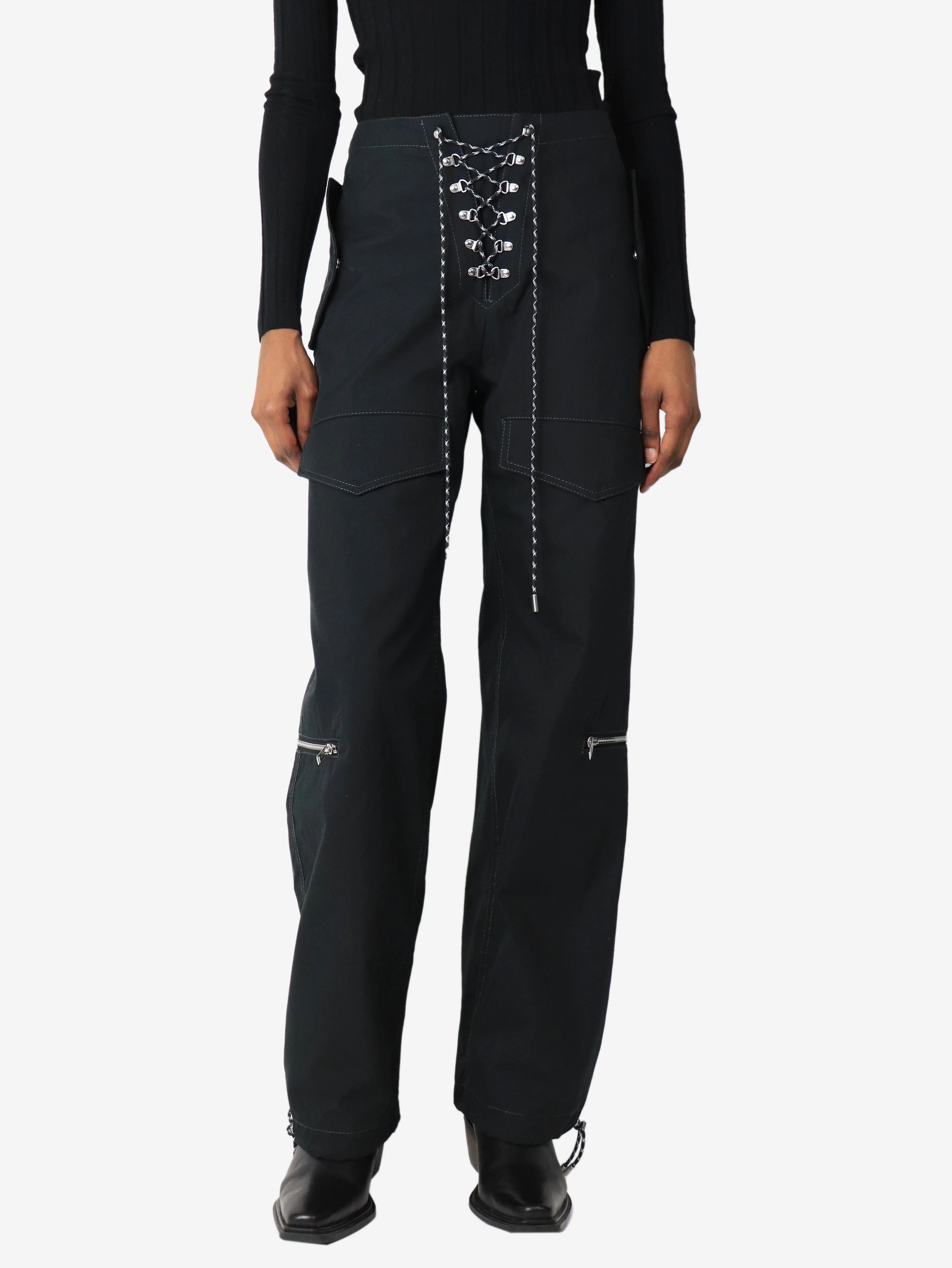 Black combat trousers - size XS