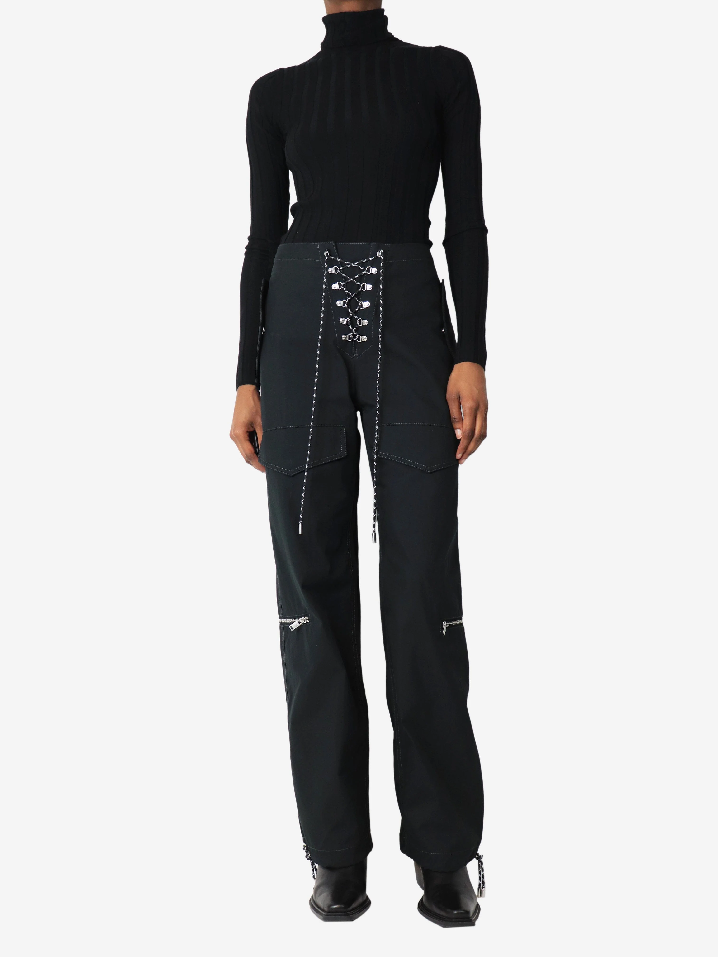 Black combat trousers - size XS - Image 2