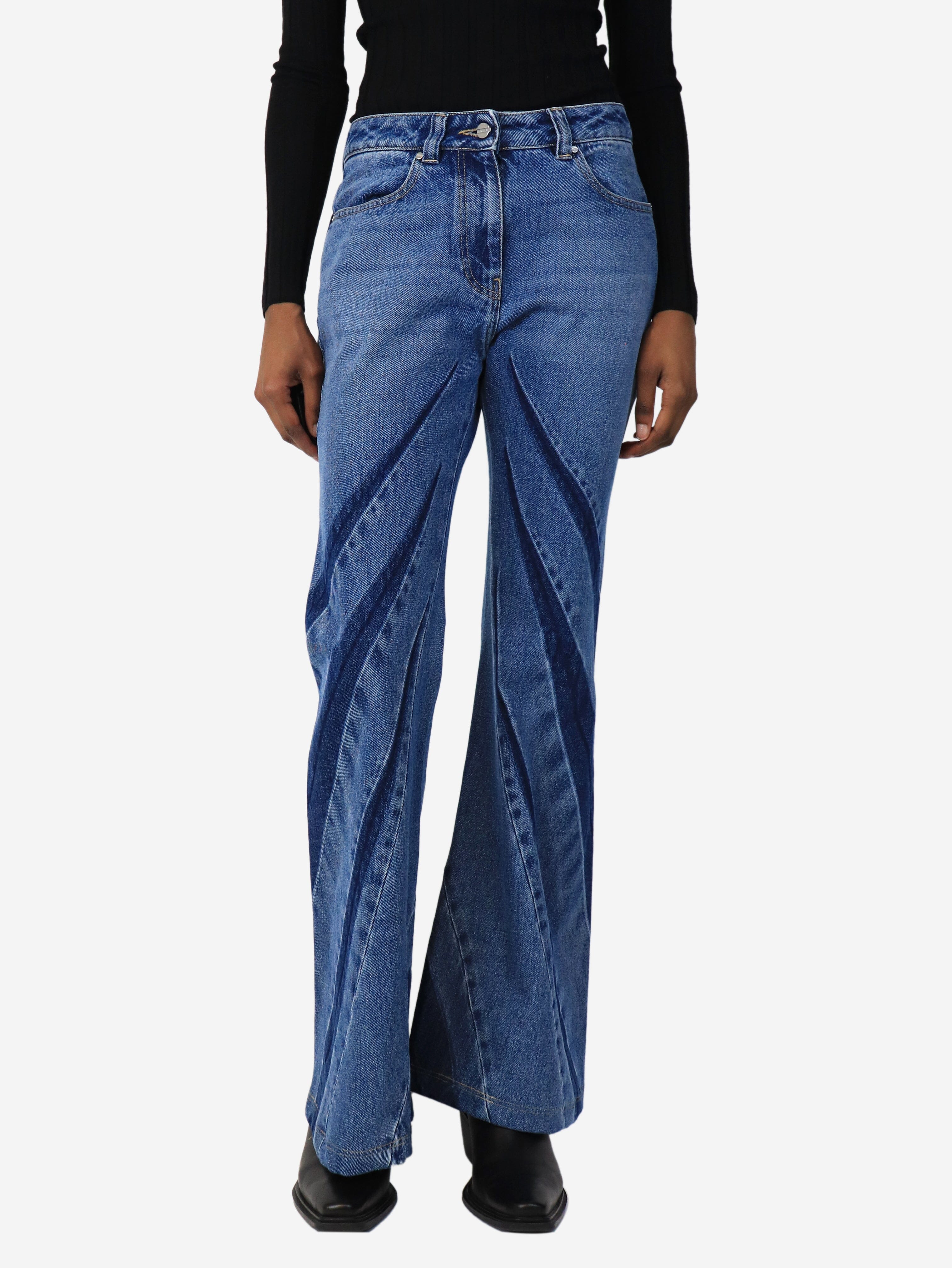Blue boot cut jeans - size UK 8