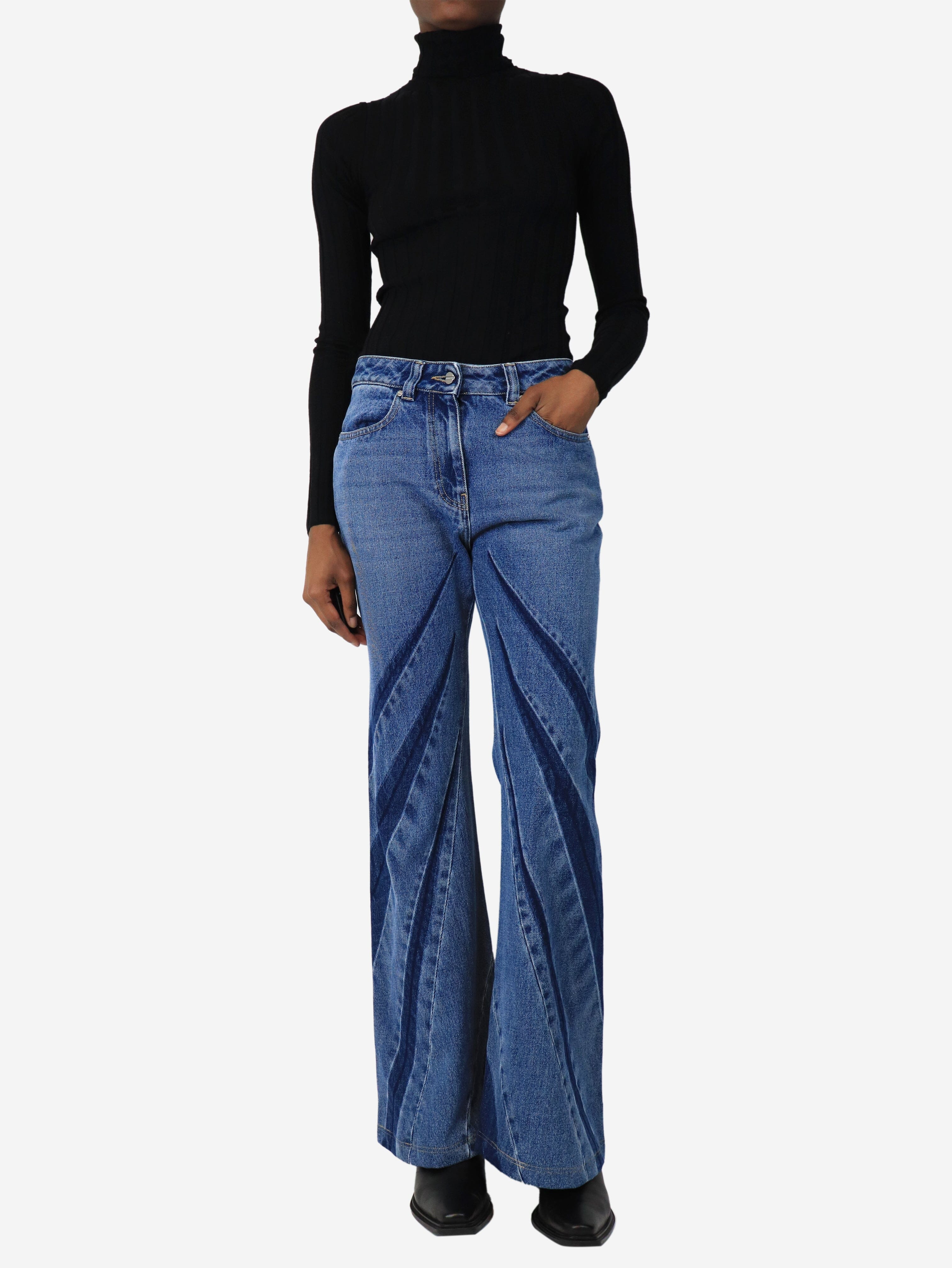 Blue boot cut jeans - size UK 8 - Image 2