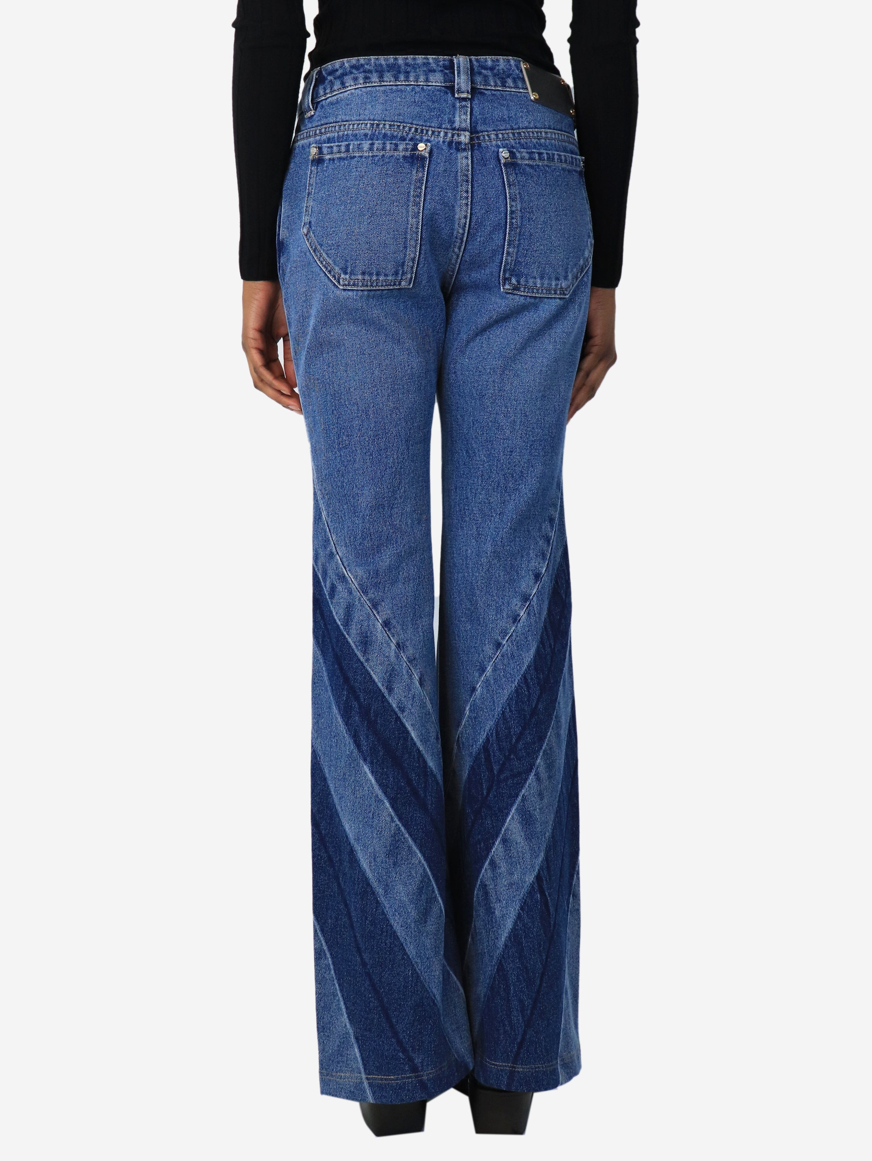 Blue boot cut jeans - size UK 8 - Image 3