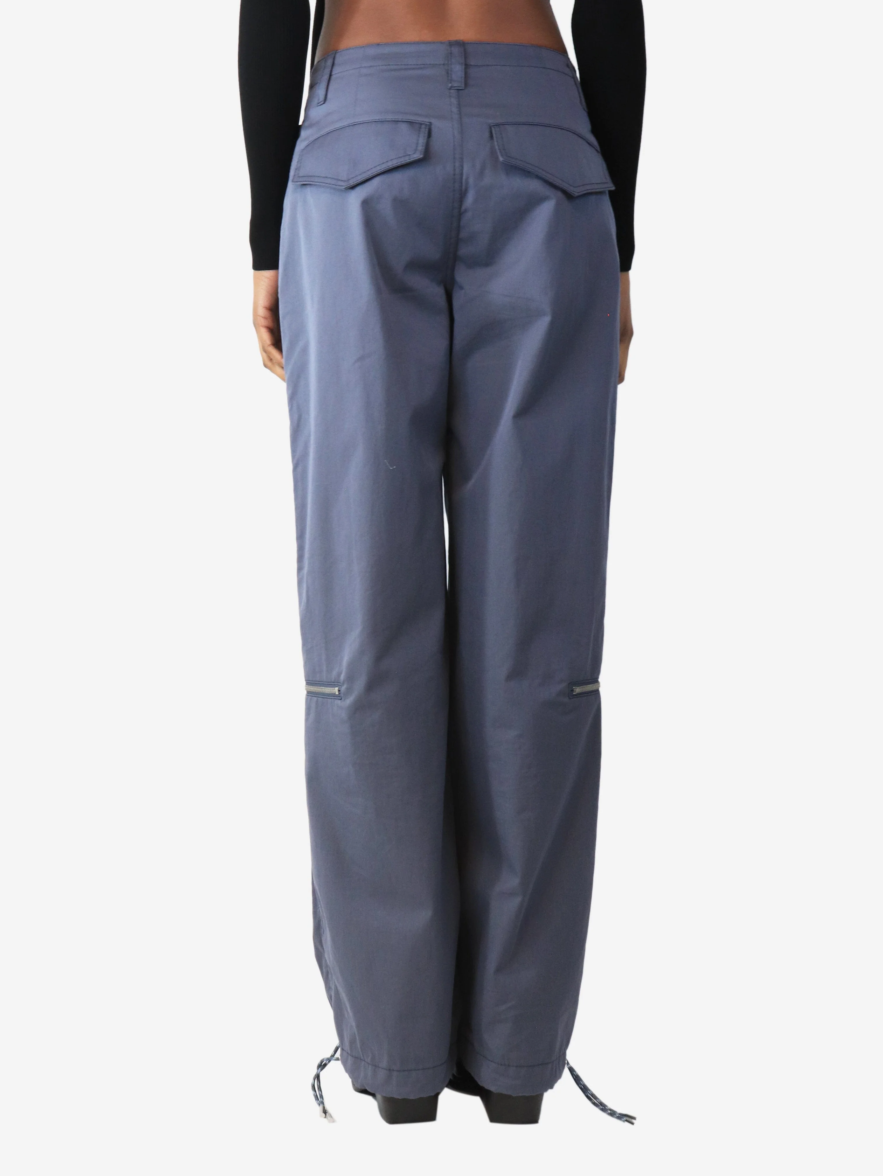Slate blue cargo trousers - size XS - Image 3