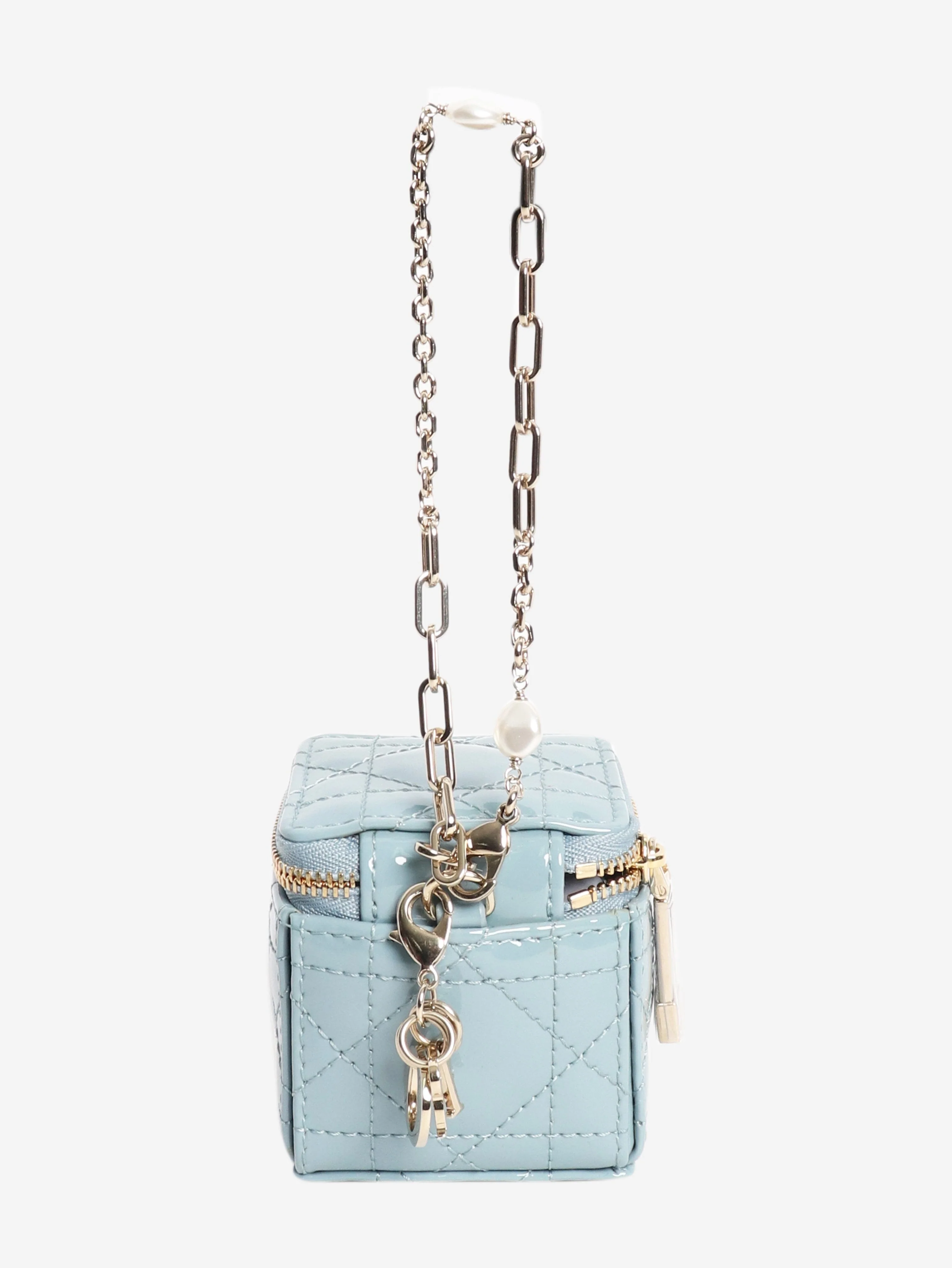 Blue micro cube with chain strap - Image 3