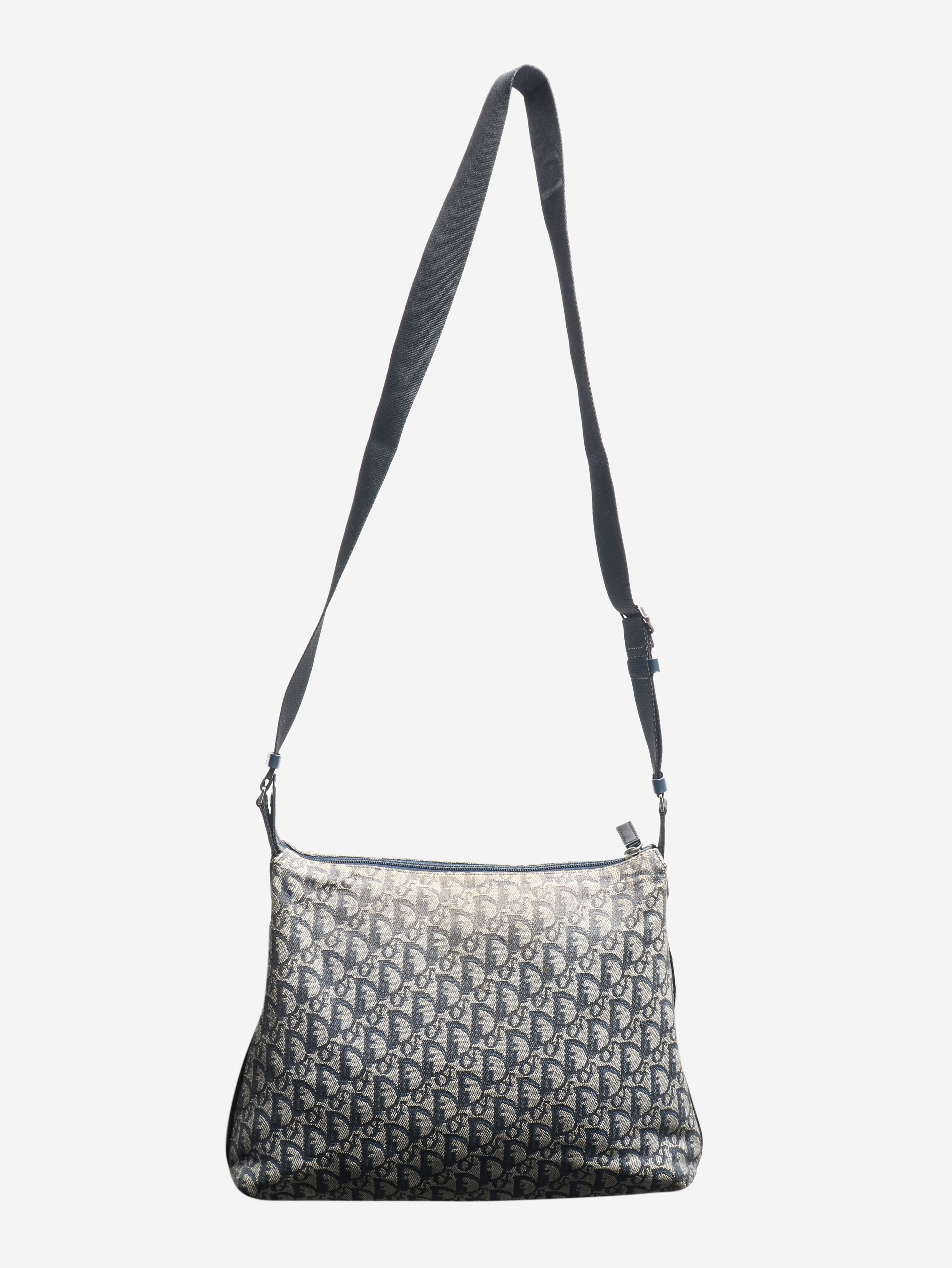 Blue vintage 2001 Trotter canvas shoulder bag - Image 2