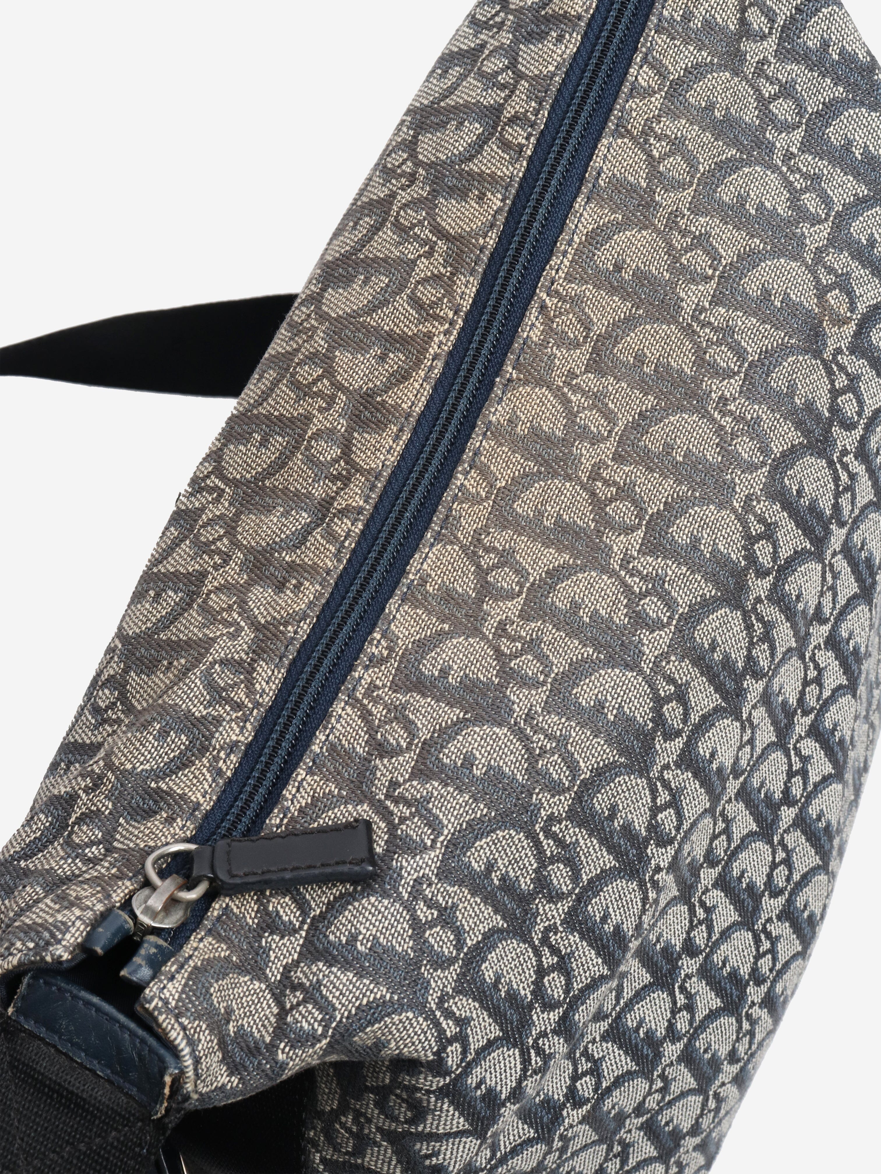 Blue vintage 2001 Trotter canvas shoulder bag - Image 5