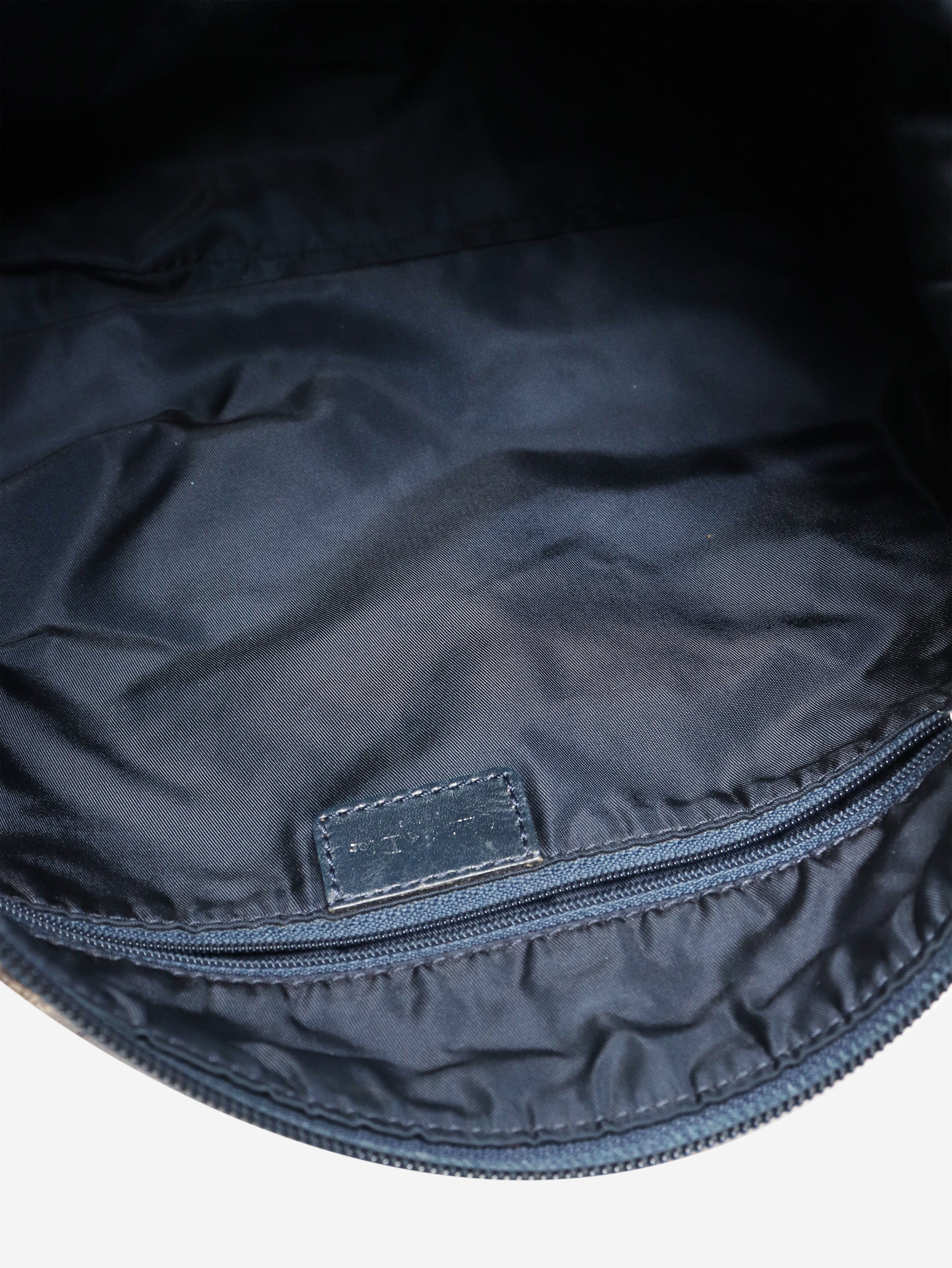 Blue vintage 2001 Trotter canvas shoulder bag - Image 6