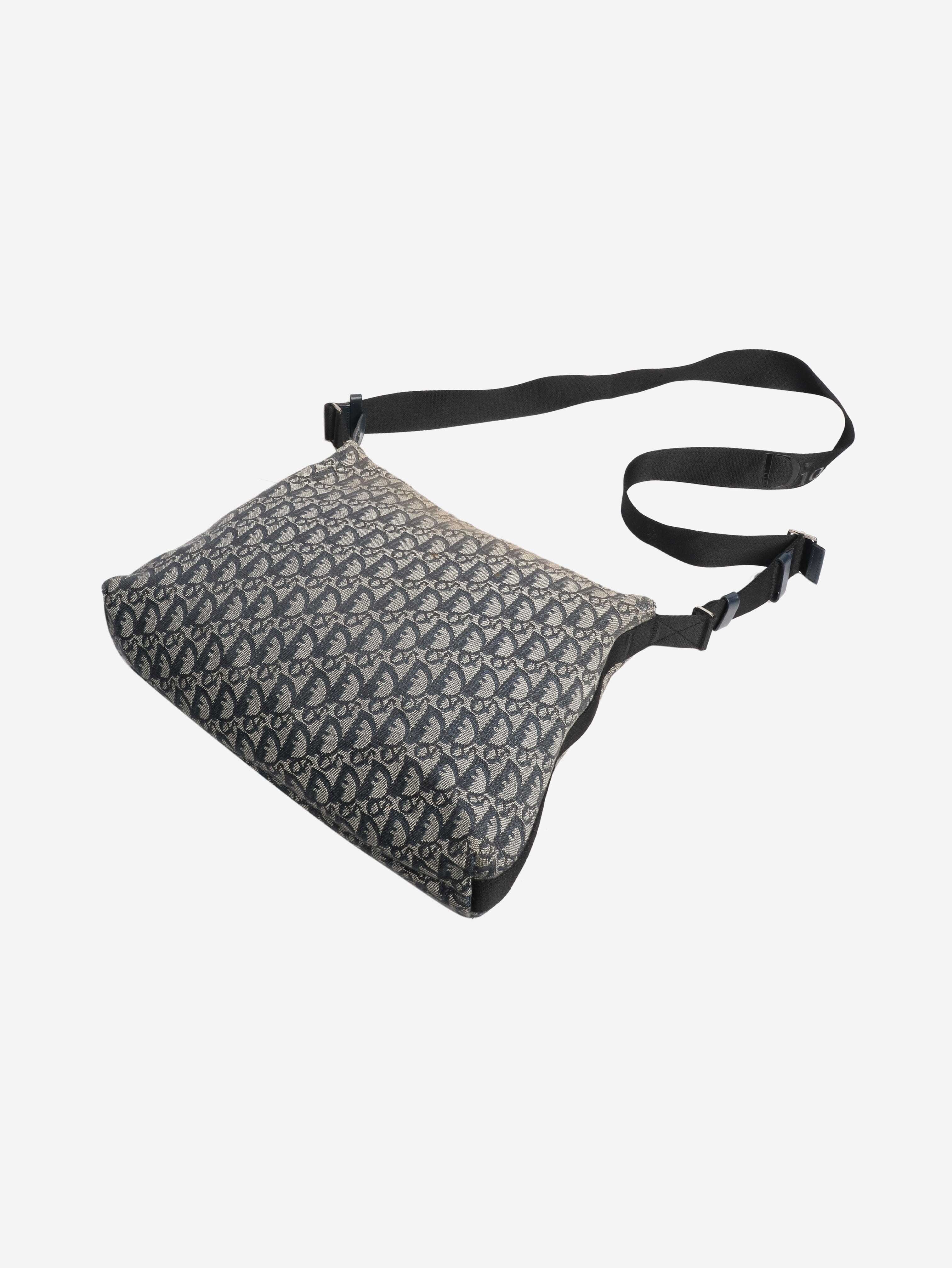 Blue vintage 2001 Trotter canvas shoulder bag - Image 8