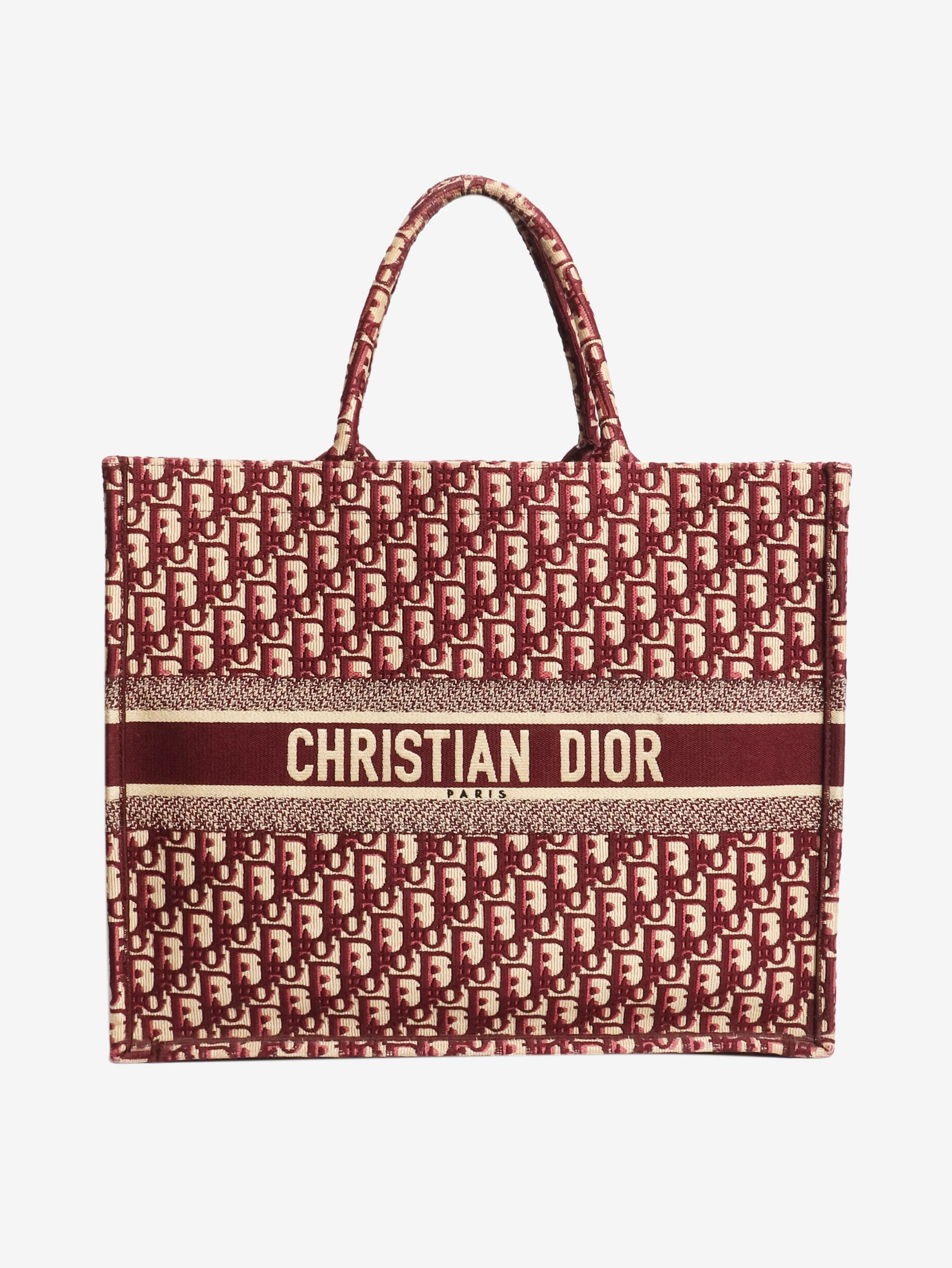 Burgundy 2018 large Book tote