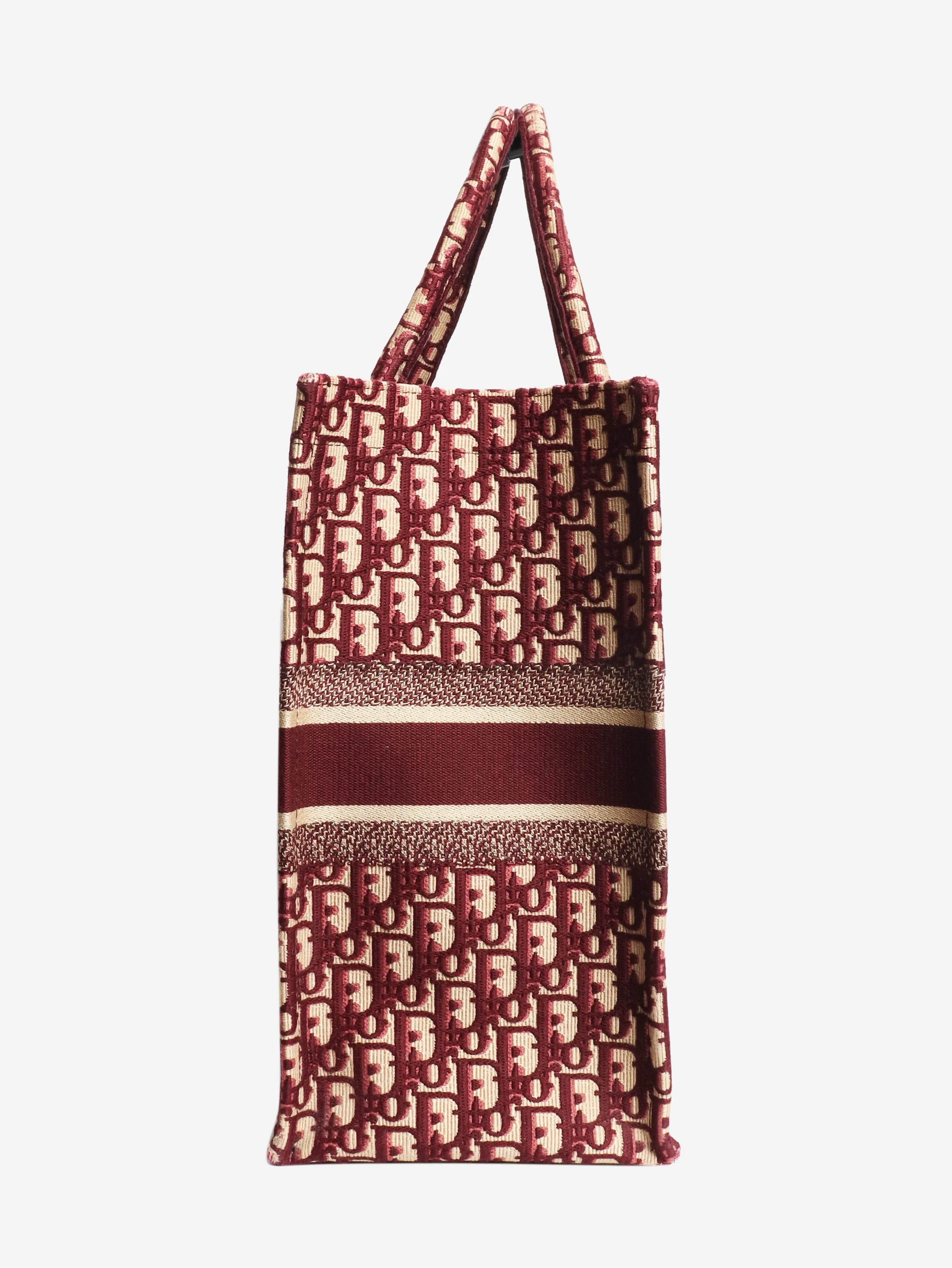 Burgundy 2018 large Book tote - Image 2