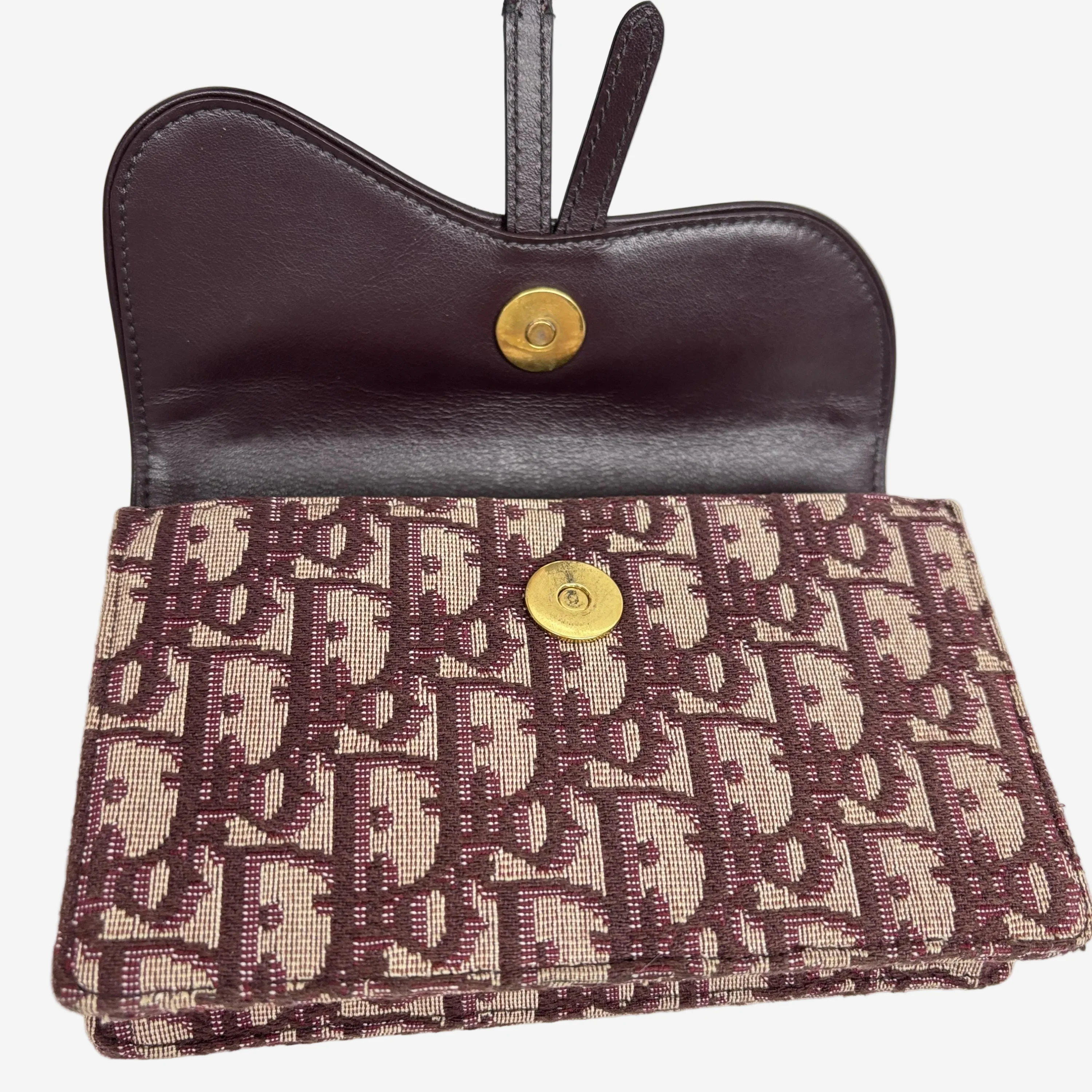 Burgundy 2019 mini Saddle belt bag - Image 3