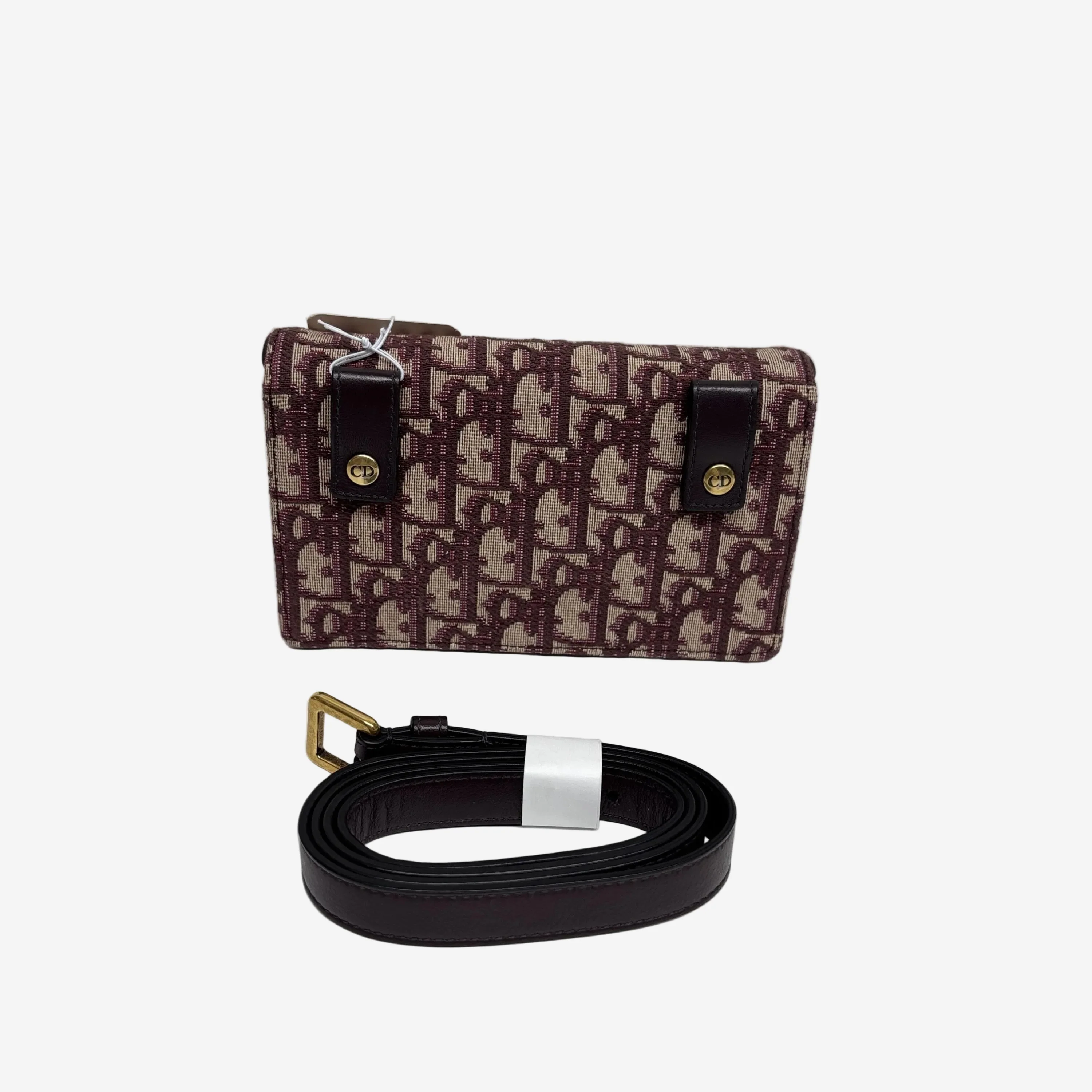 Burgundy 2019 mini Saddle belt bag - Image 4