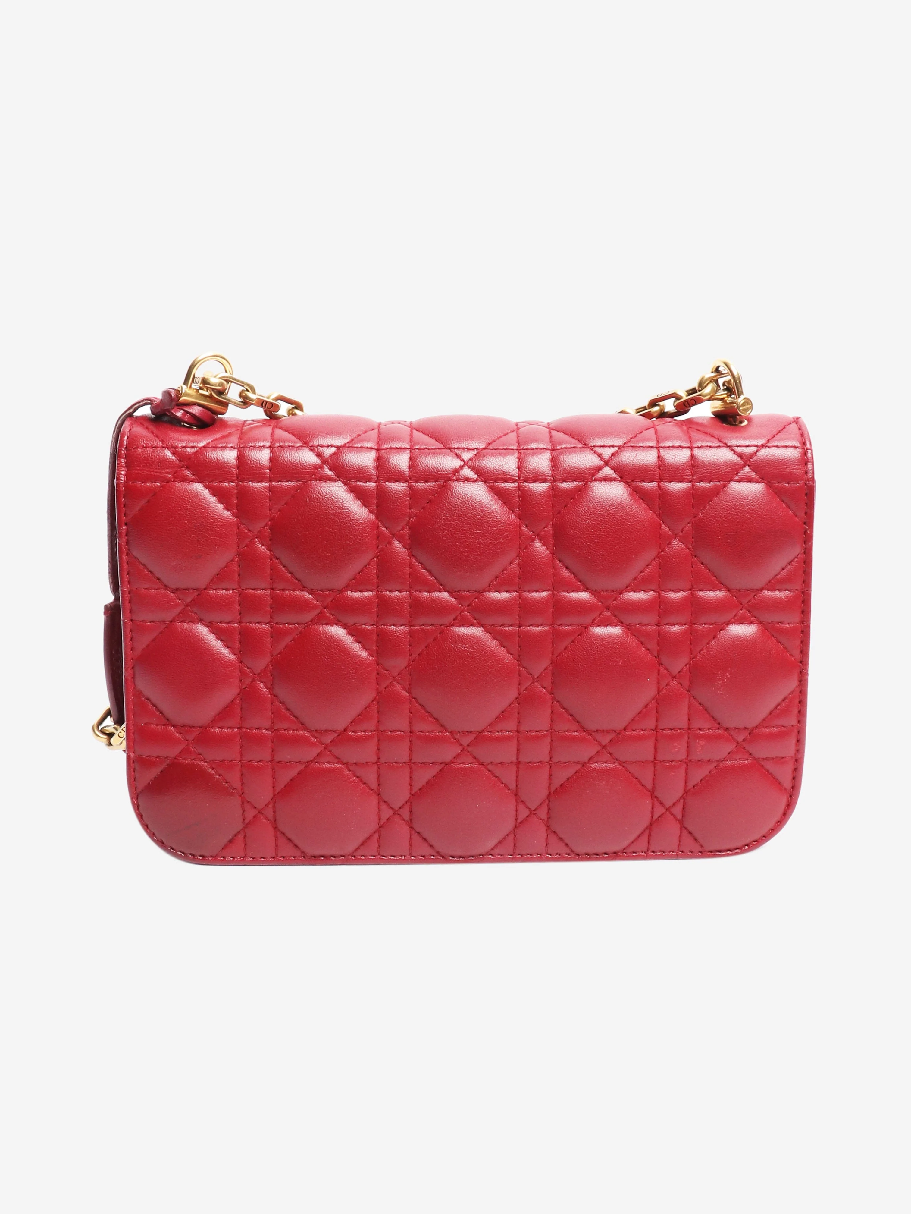 Burgundy New Rock Cannage-quilted bag - Image 3