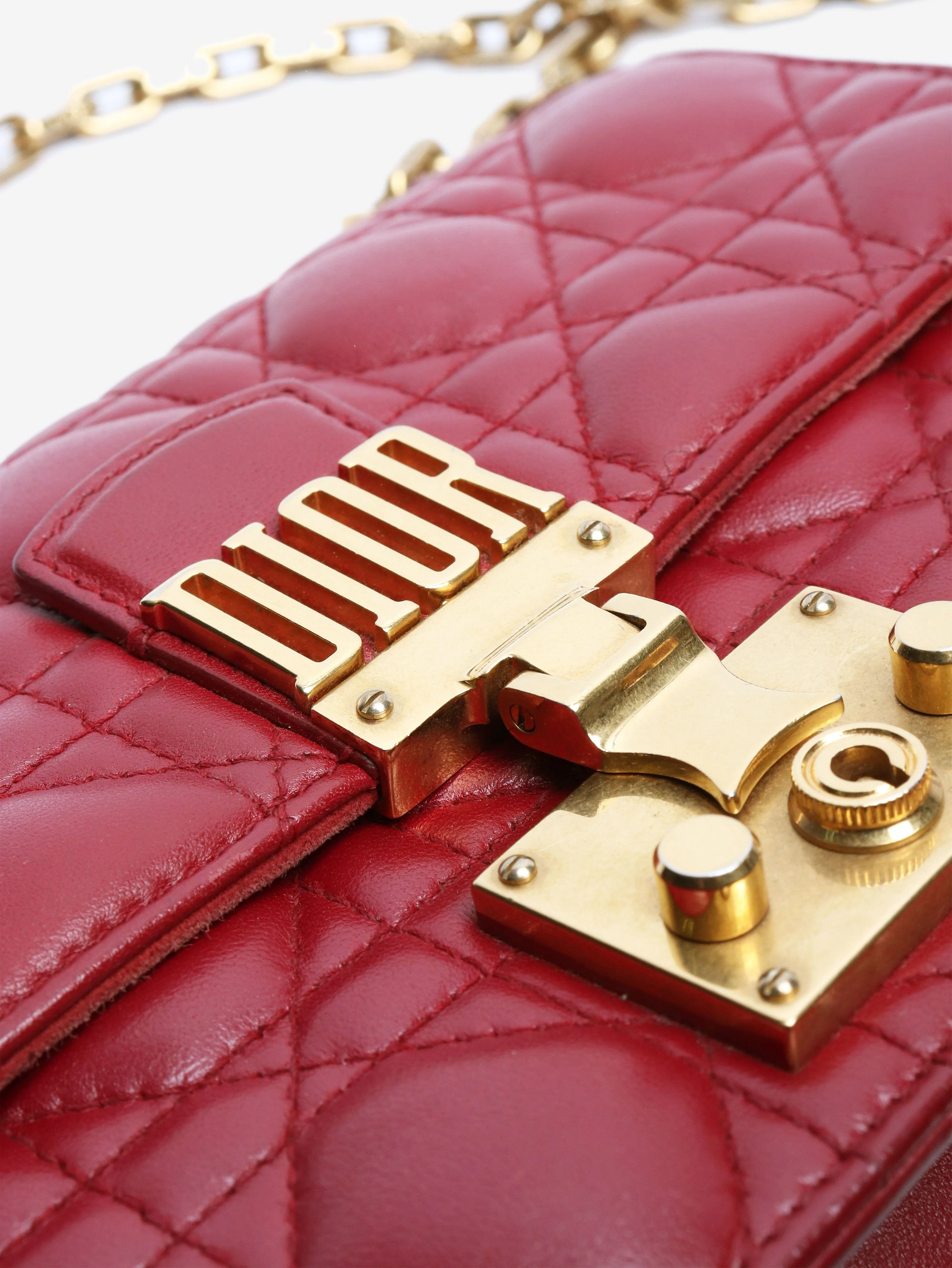 Burgundy New Rock Cannage-quilted bag - Image 4