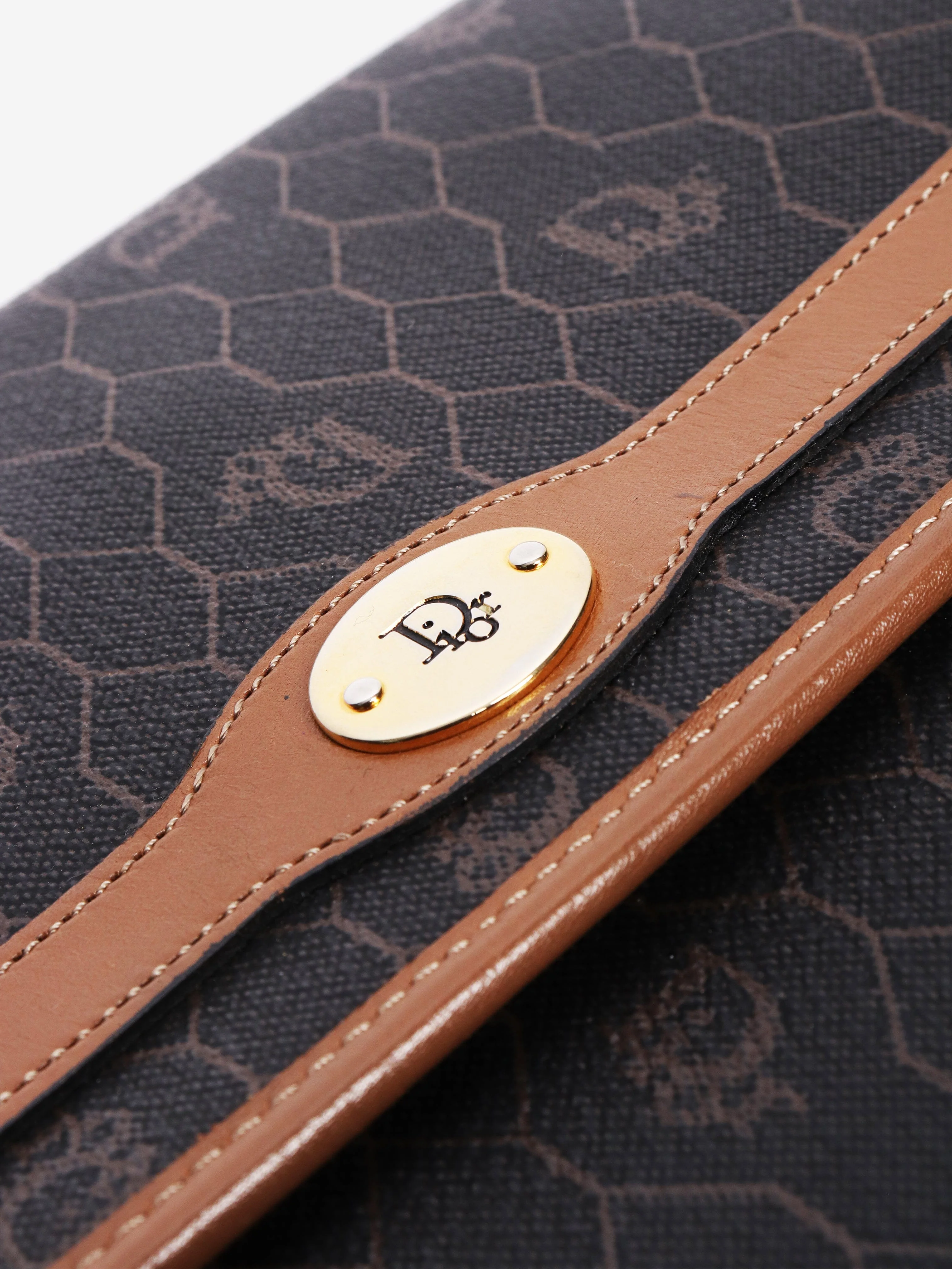 Dark brown Honeycomb shoulder bag - Image 6