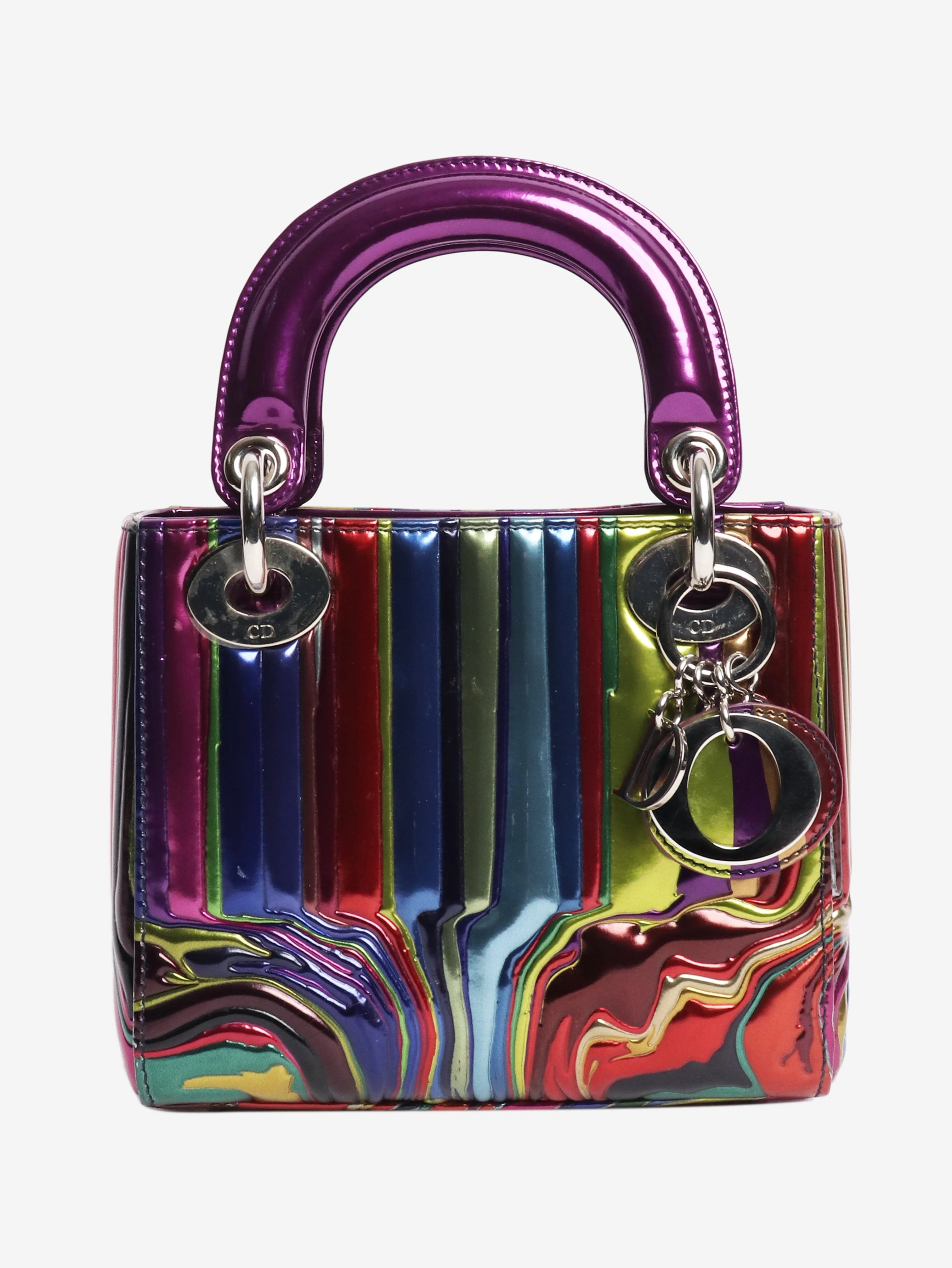 Purple Ian Davenport mini lady dior