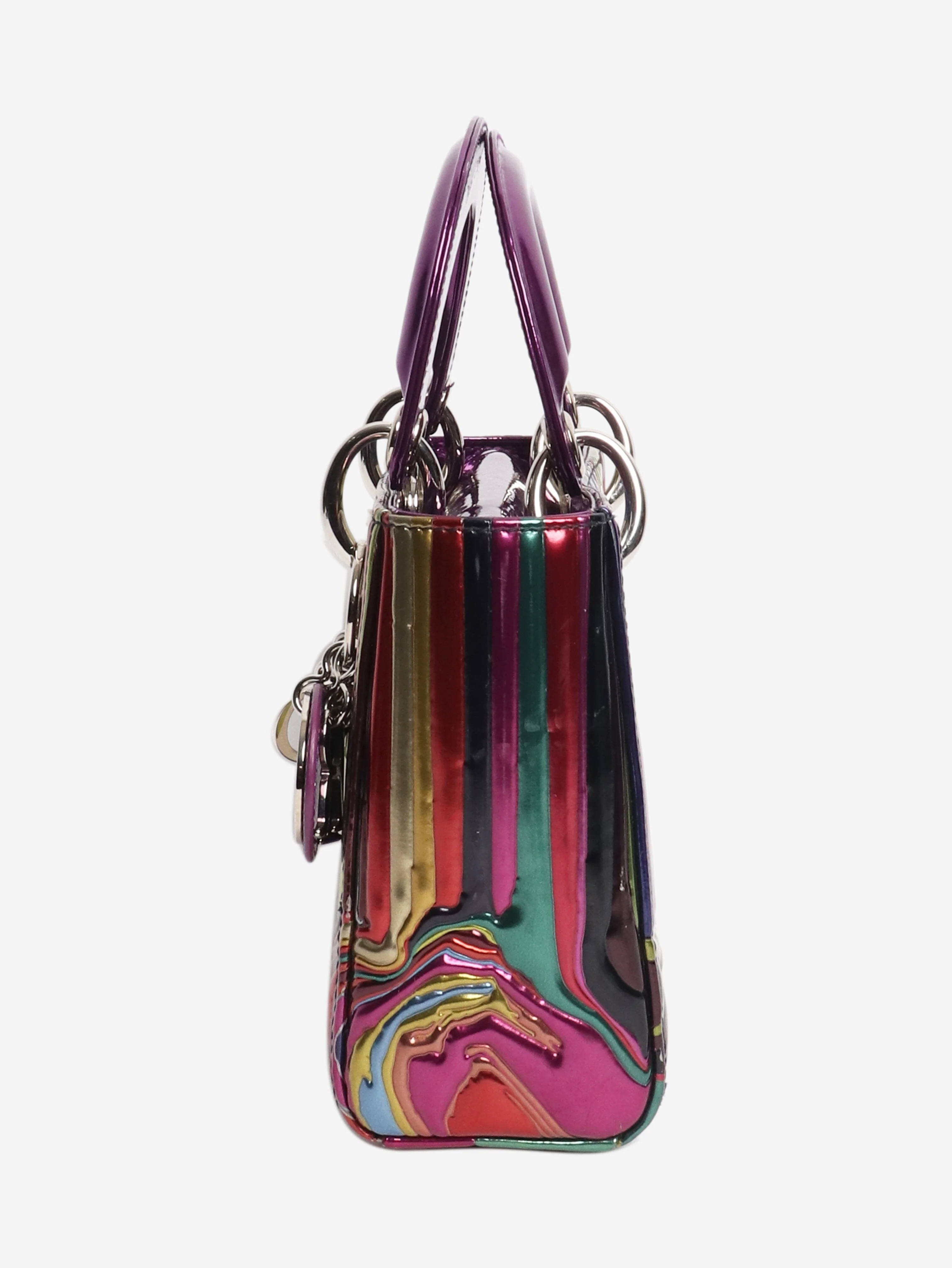 Purple Ian Davenport mini lady dior - Image 2