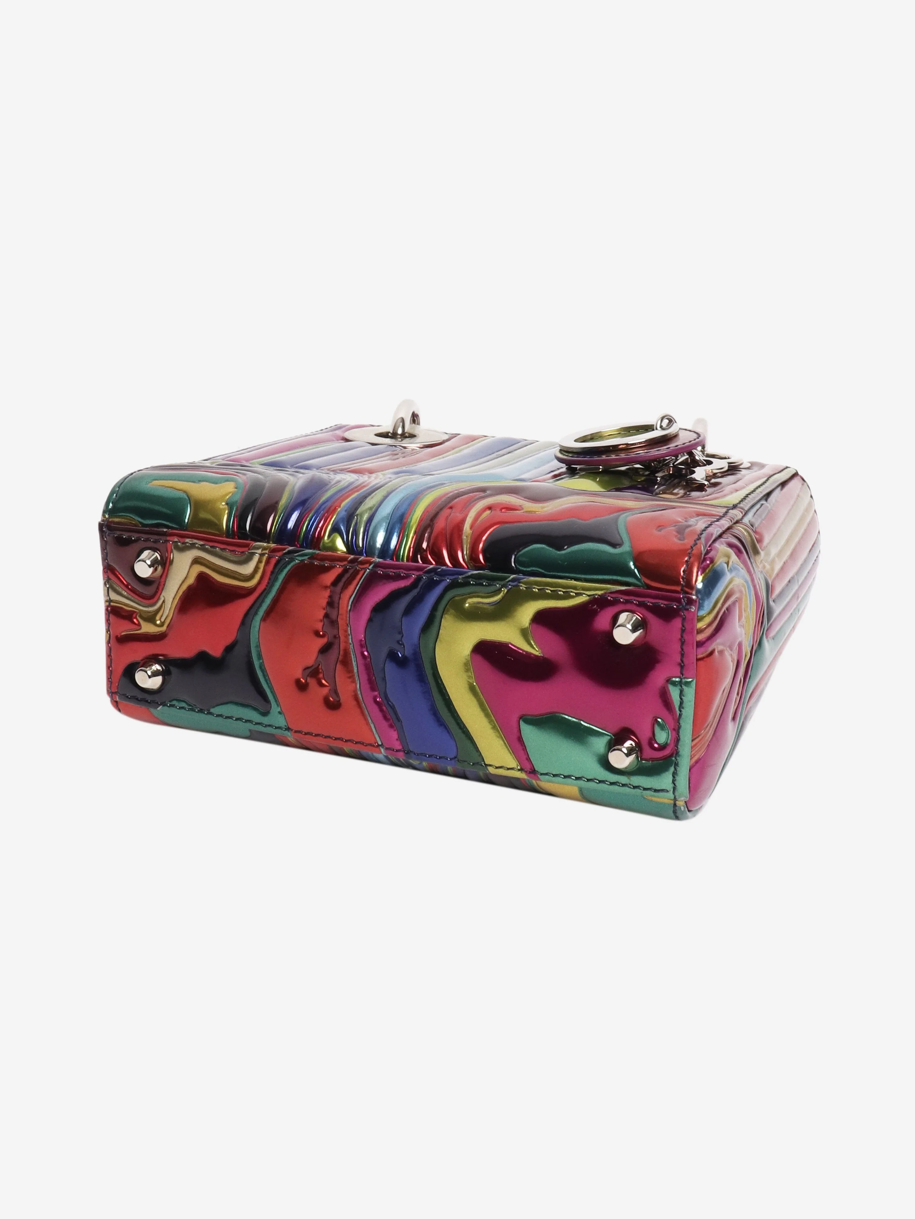 Purple Ian Davenport mini lady dior - Image 4