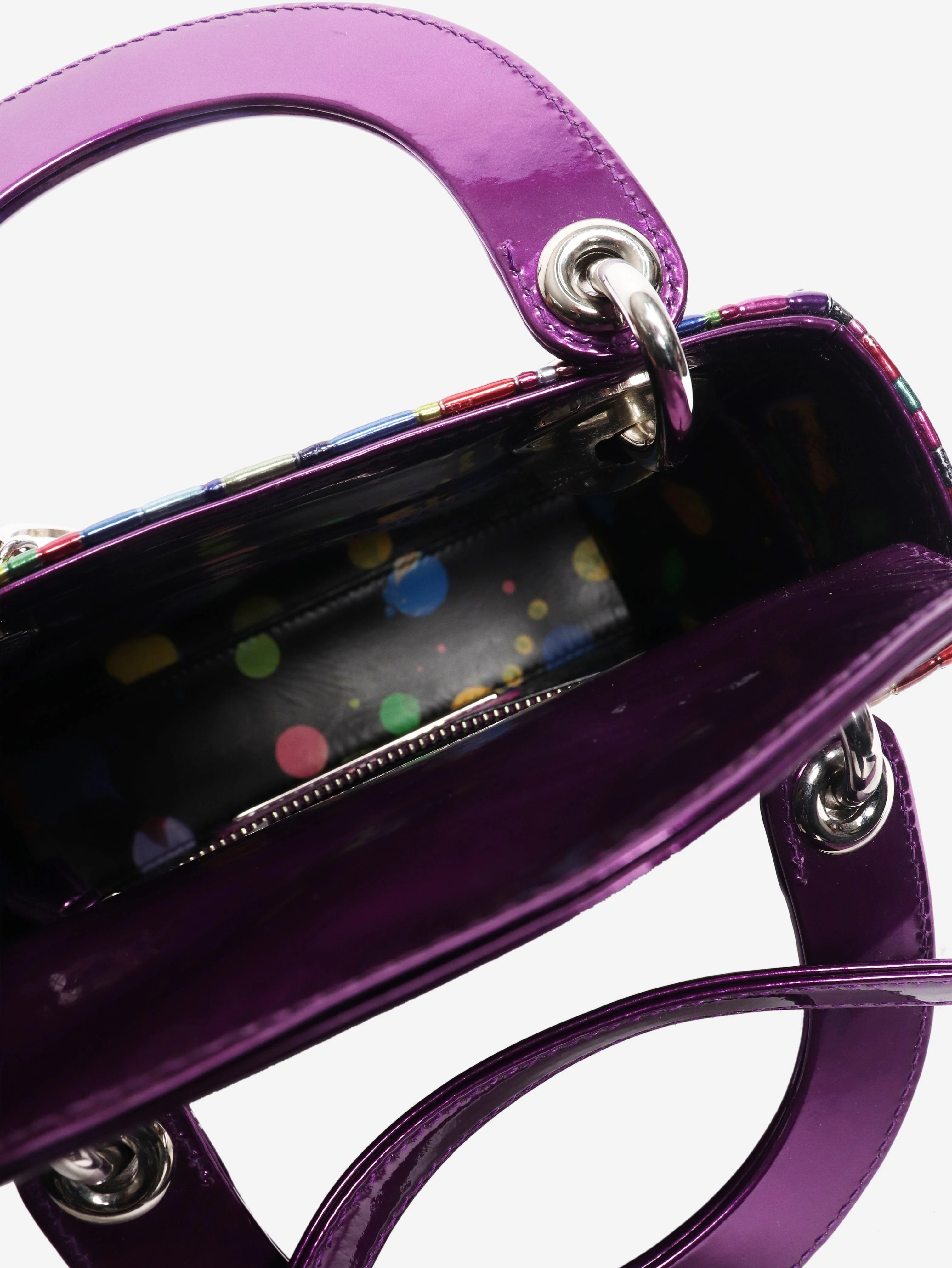Purple Ian Davenport mini lady dior - Image 6