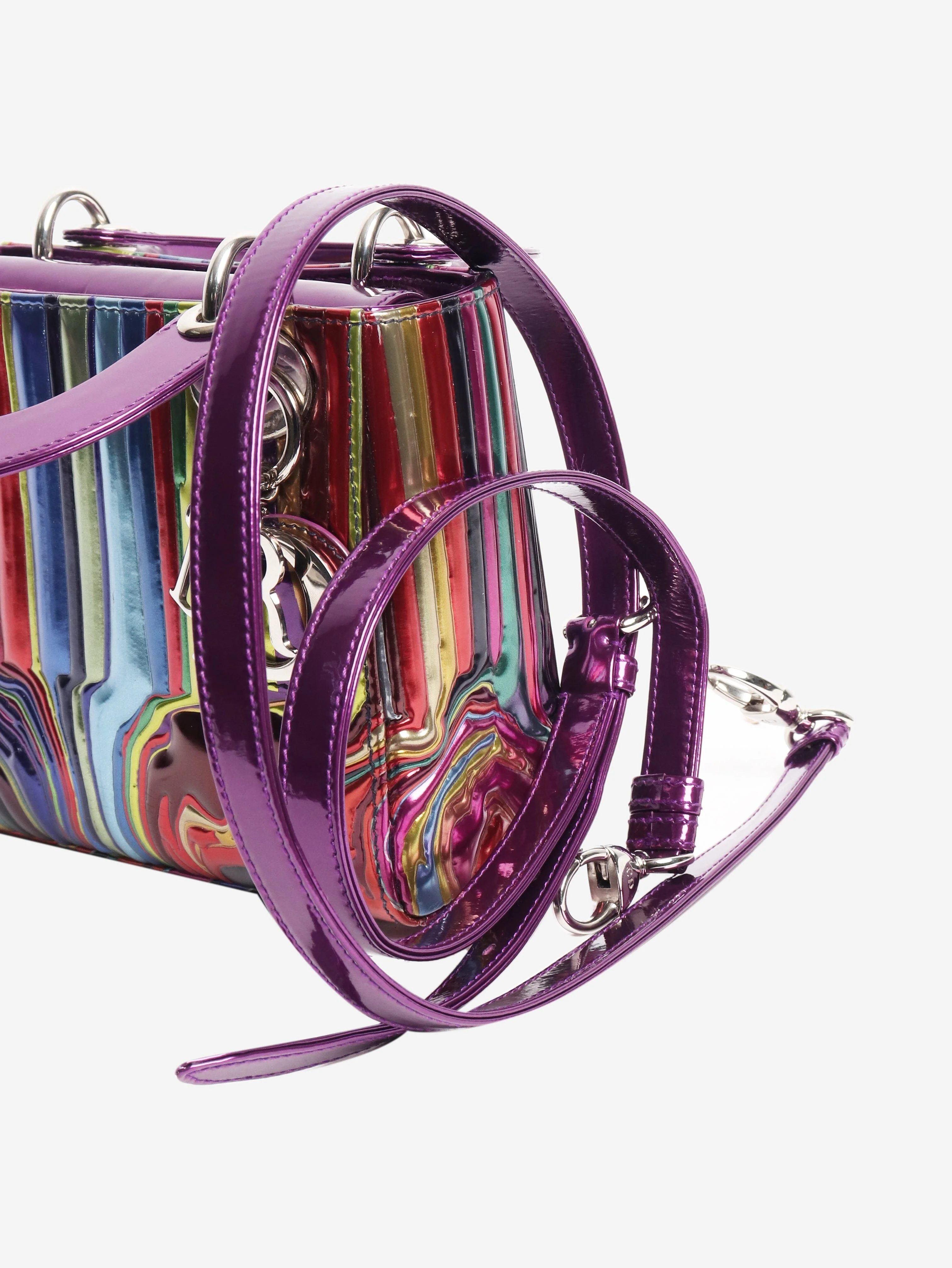 Purple Ian Davenport mini lady dior - Image 7