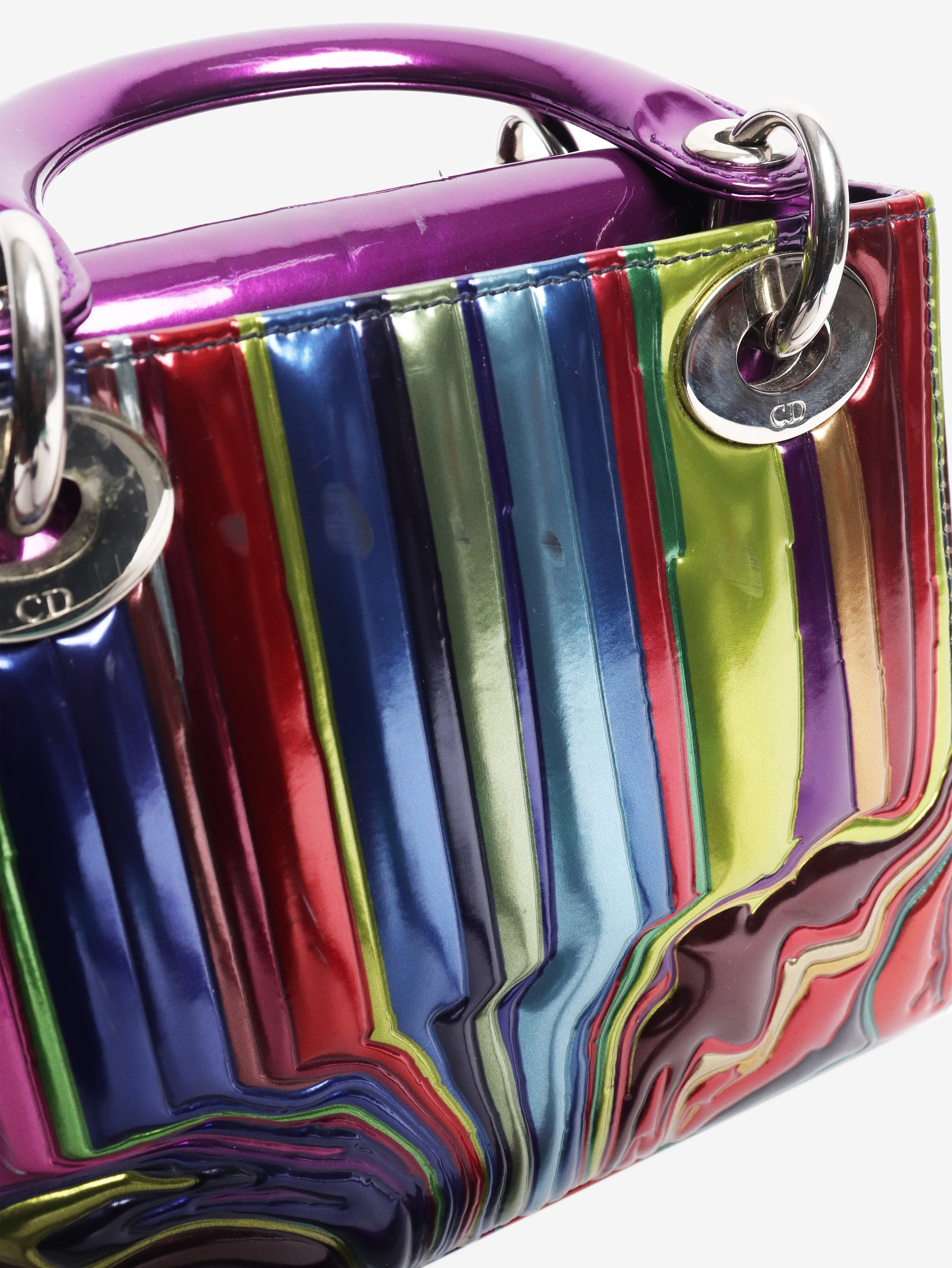 Purple Ian Davenport mini lady dior - Image 8