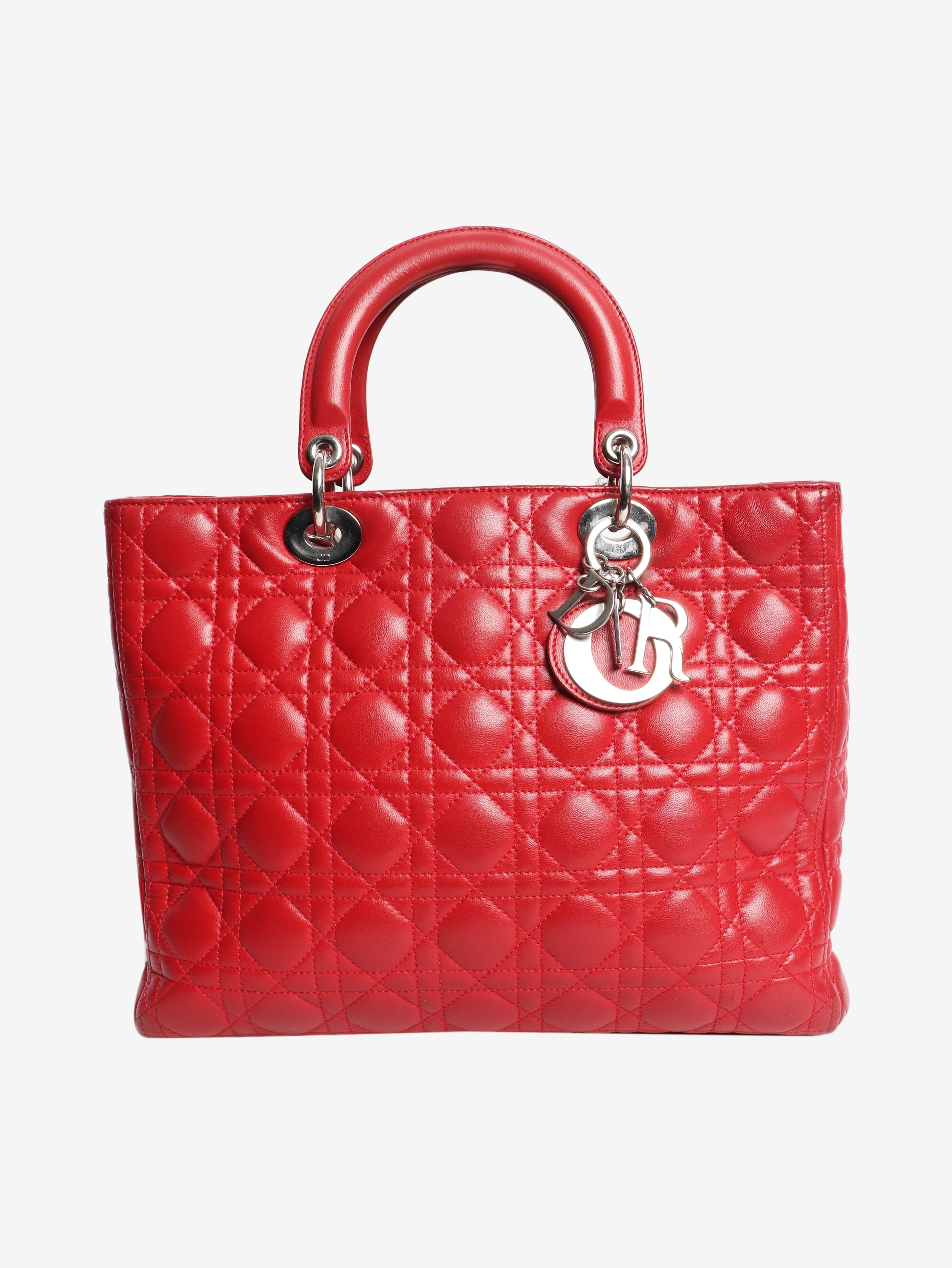 Red 2011 Large Lady Dior bag