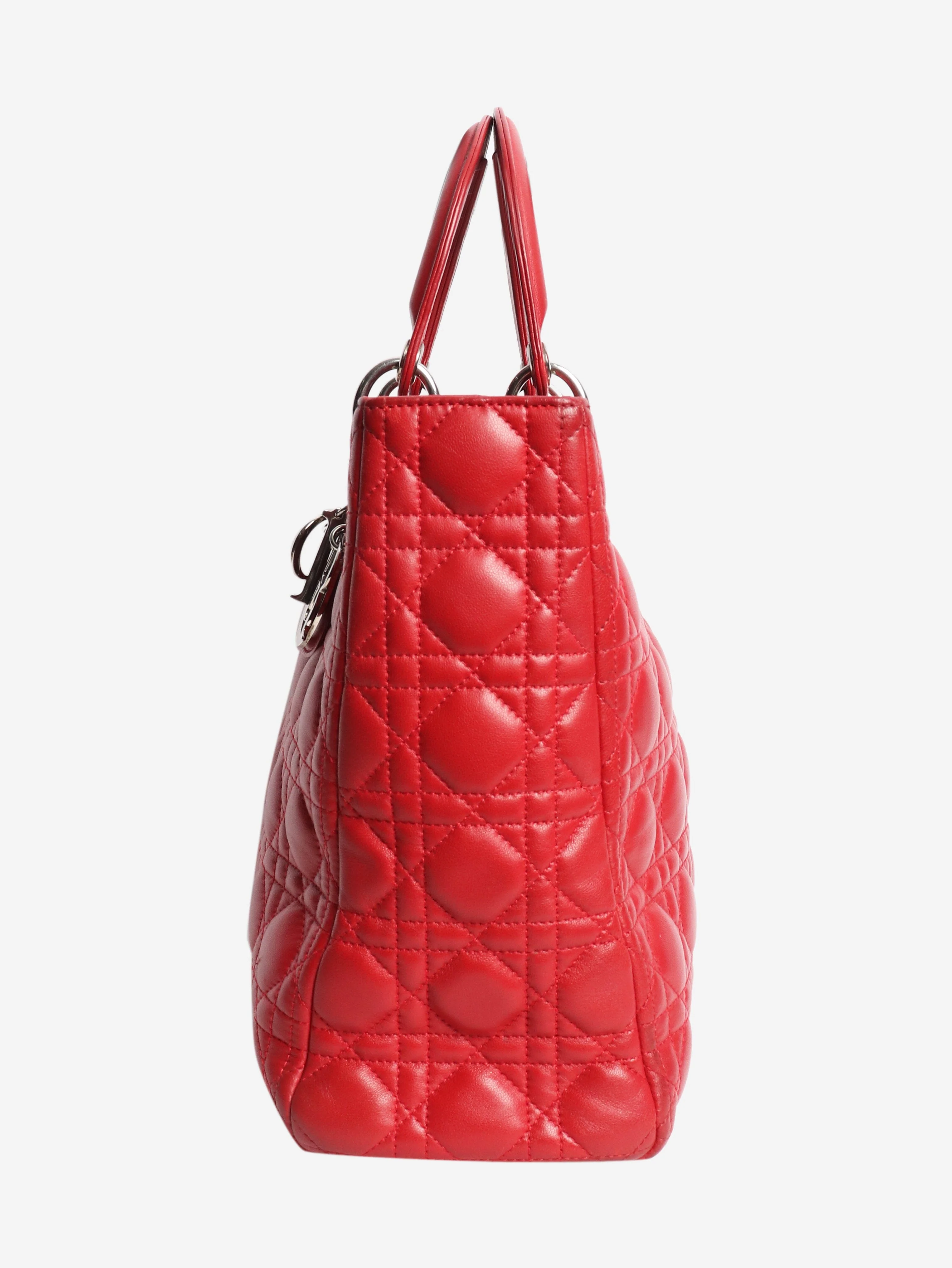 Red 2011 Large Lady Dior bag - Image 2