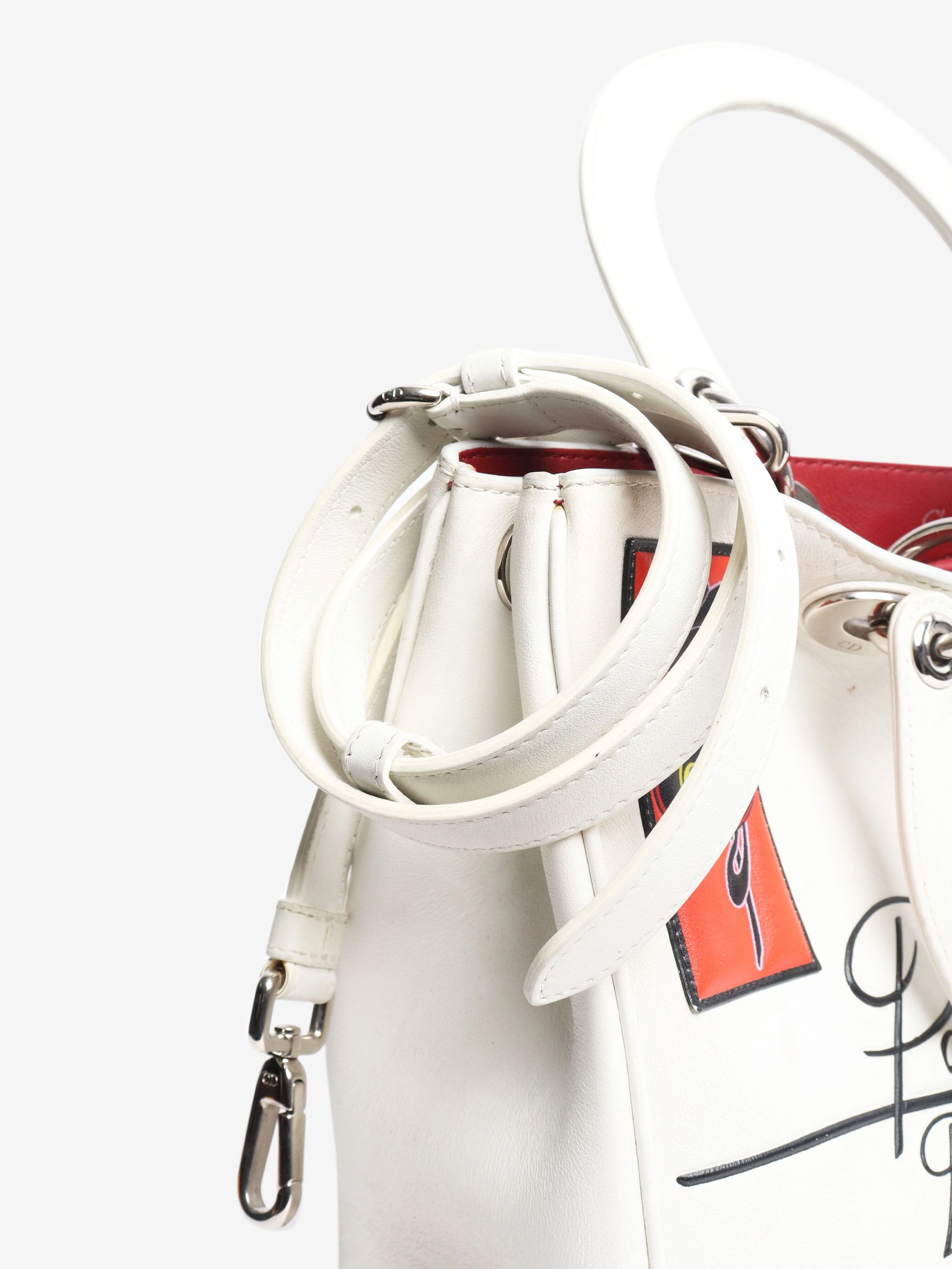 White 2015 Paradise leather 2way bag - Image 8
