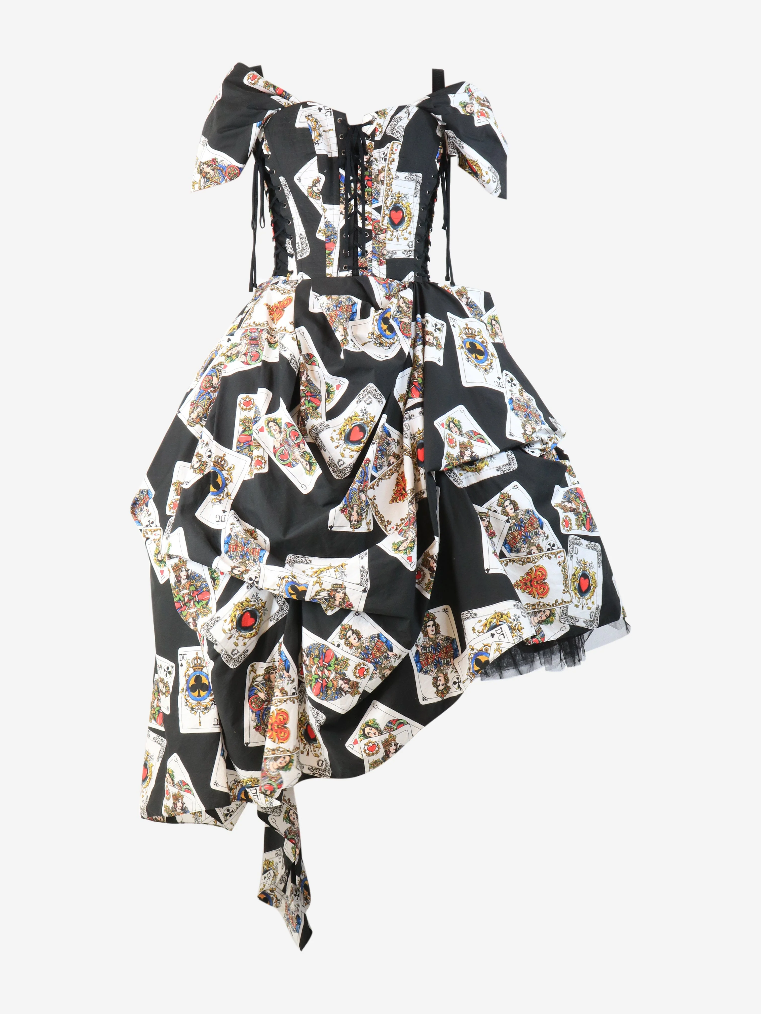 Black Queen Of Hearts dress Spring 2018 - size UK 6 - Image 4