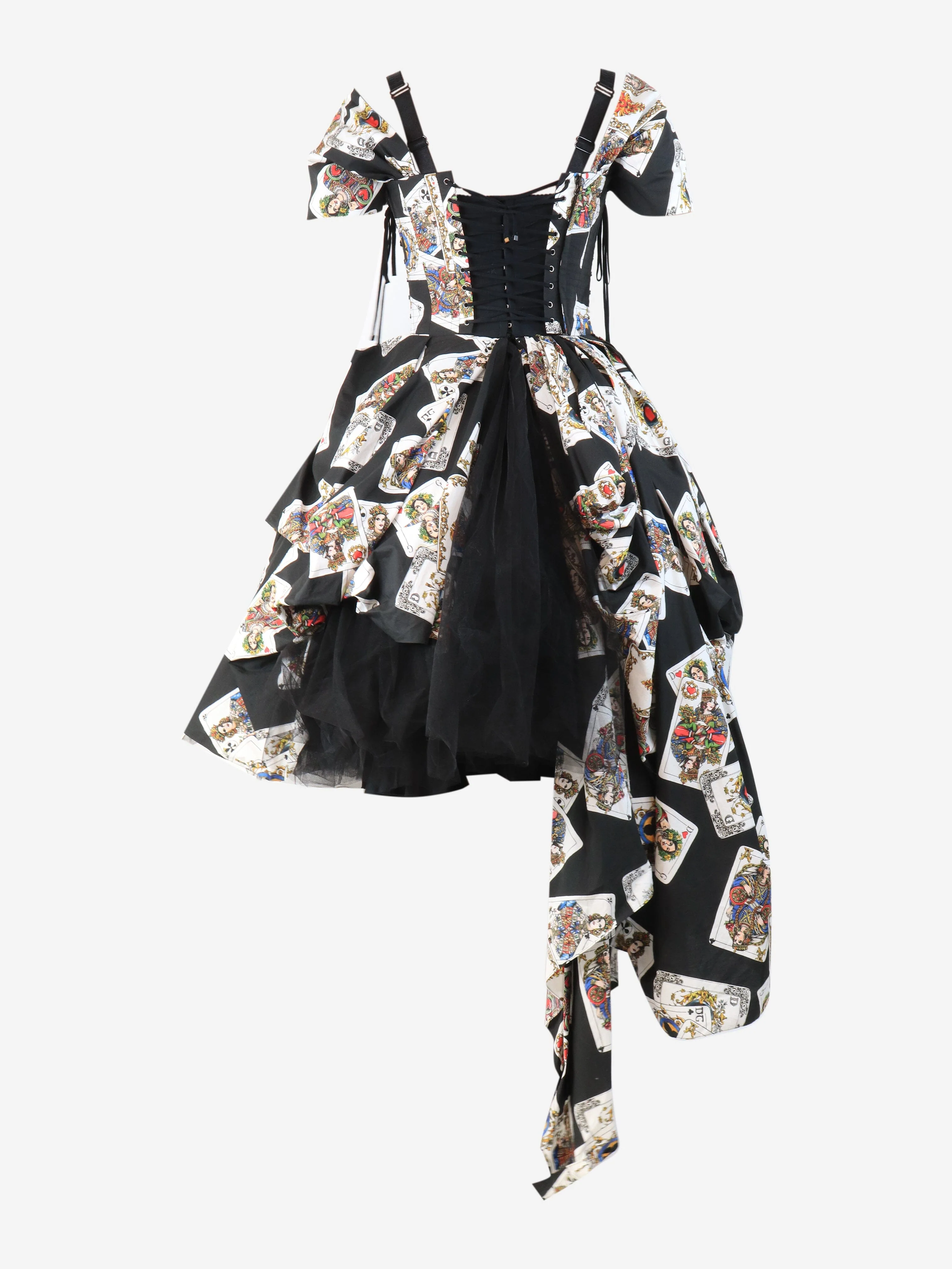 Black Queen Of Hearts dress Spring 2018 - size UK 6 - Image 5
