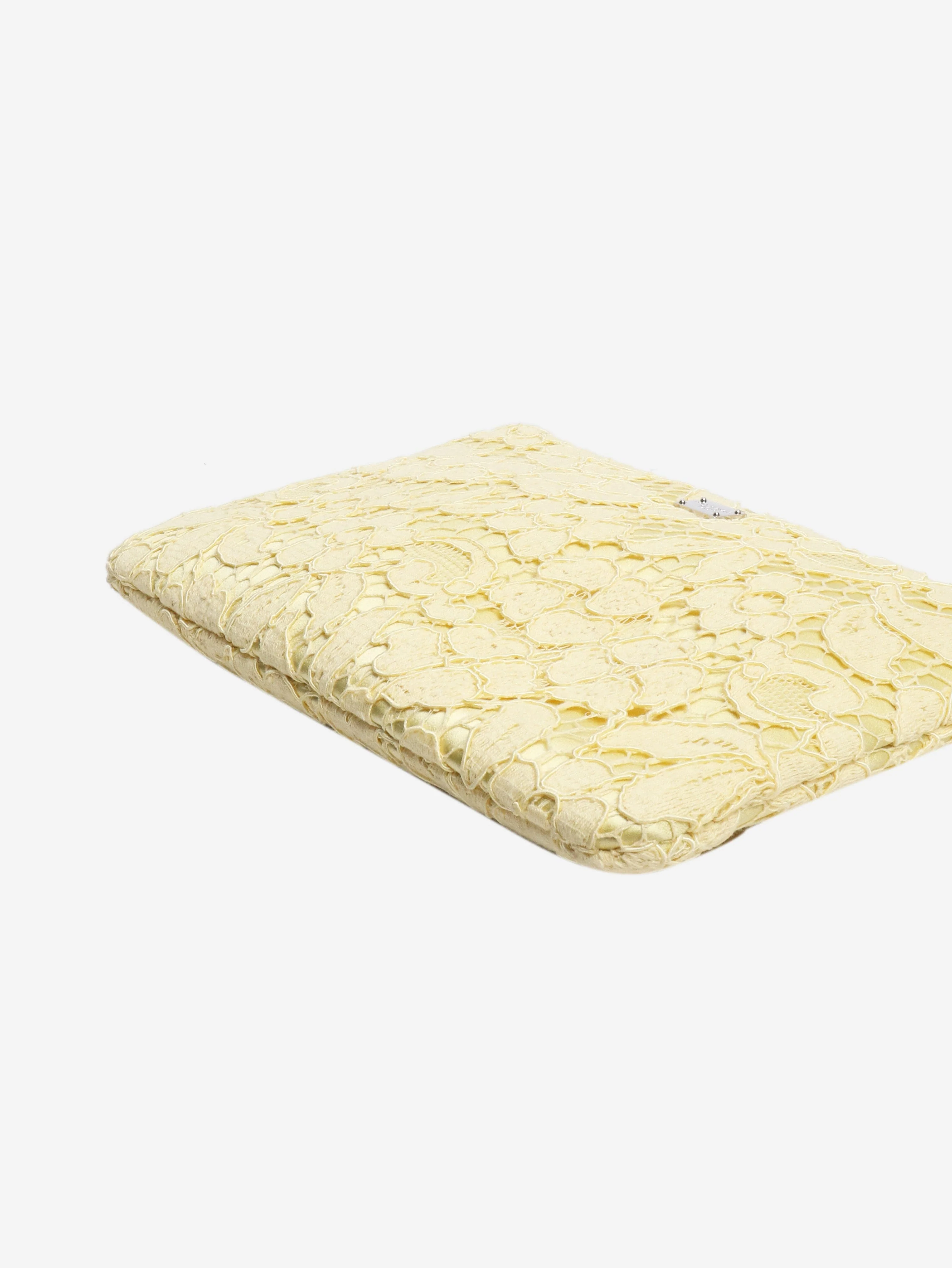 Yellow lace pouch bag - Image 3