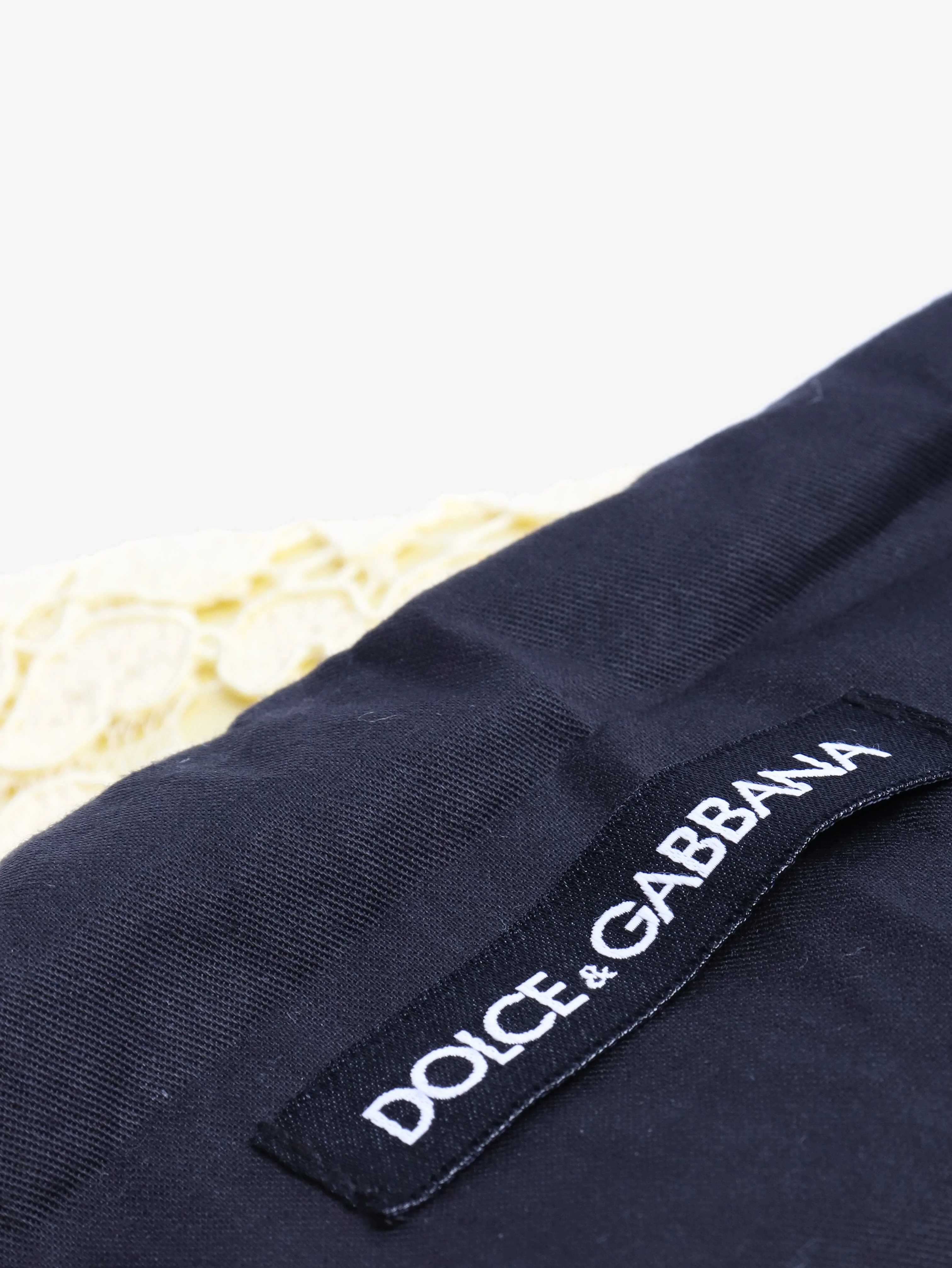 Yellow lace pouch bag - Image 7