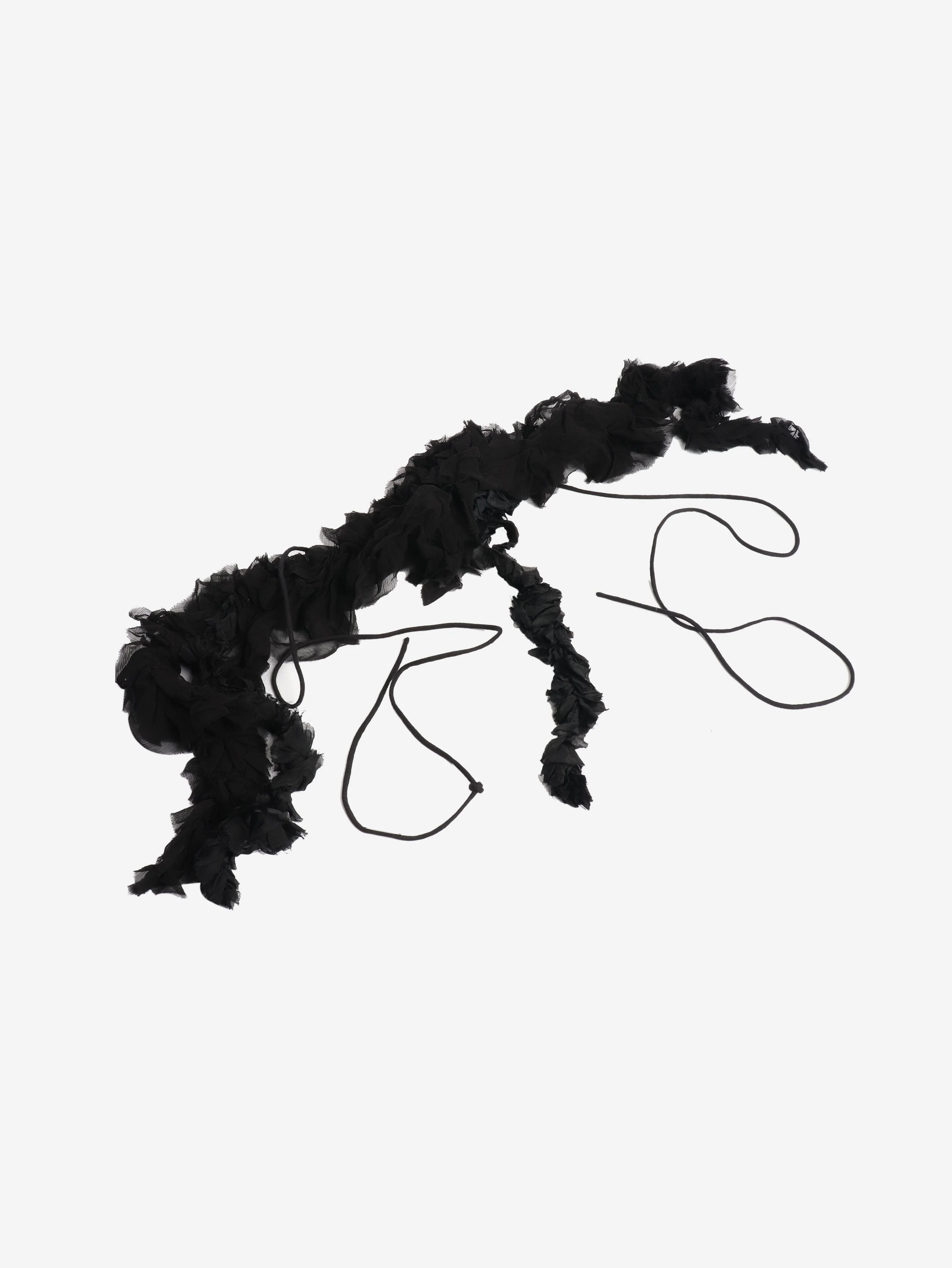 Dries Van Noten Black ruffle collar - Image 2