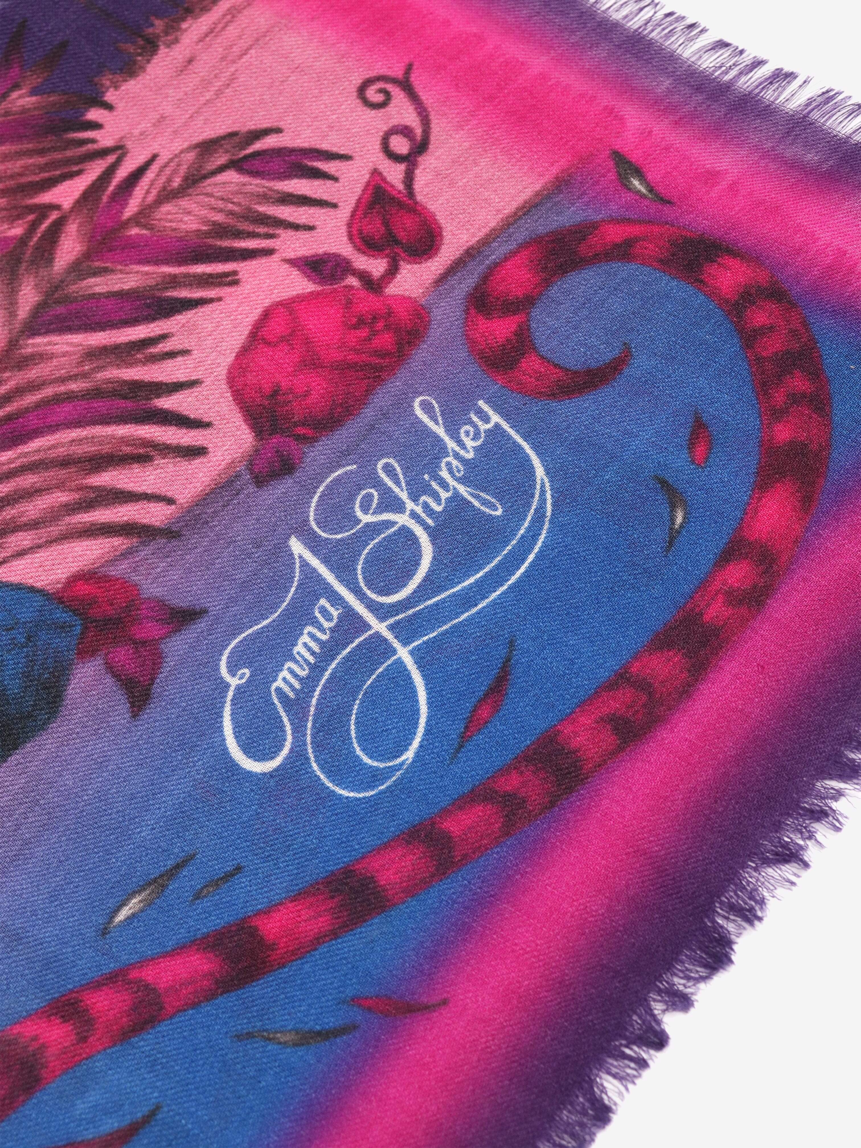 Purple Drakon wool scarf - Image 2