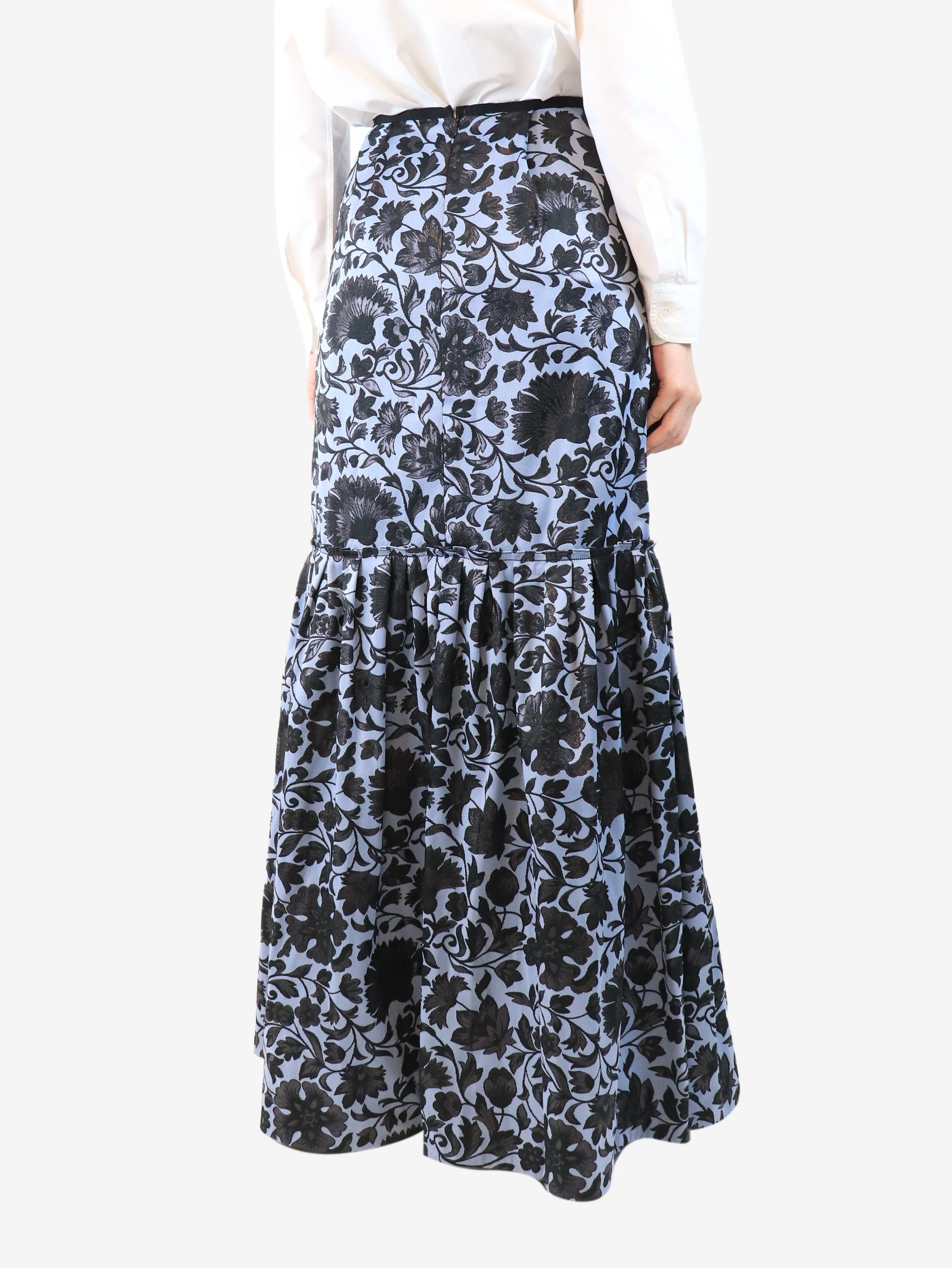 Blue Amanda floral maxi skirt - size UK 10 - Image 3