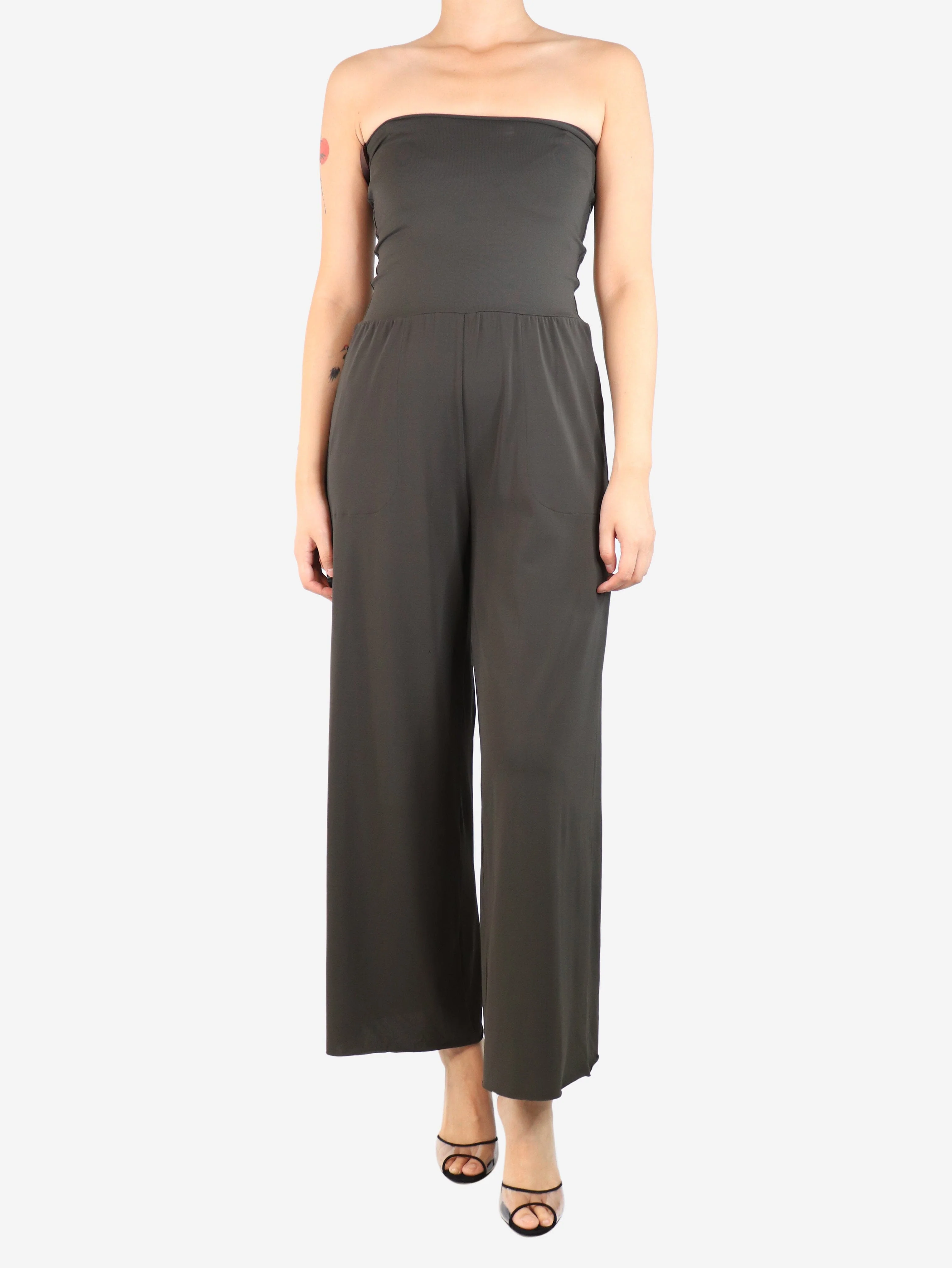 Brown high-waisted trousers - size M