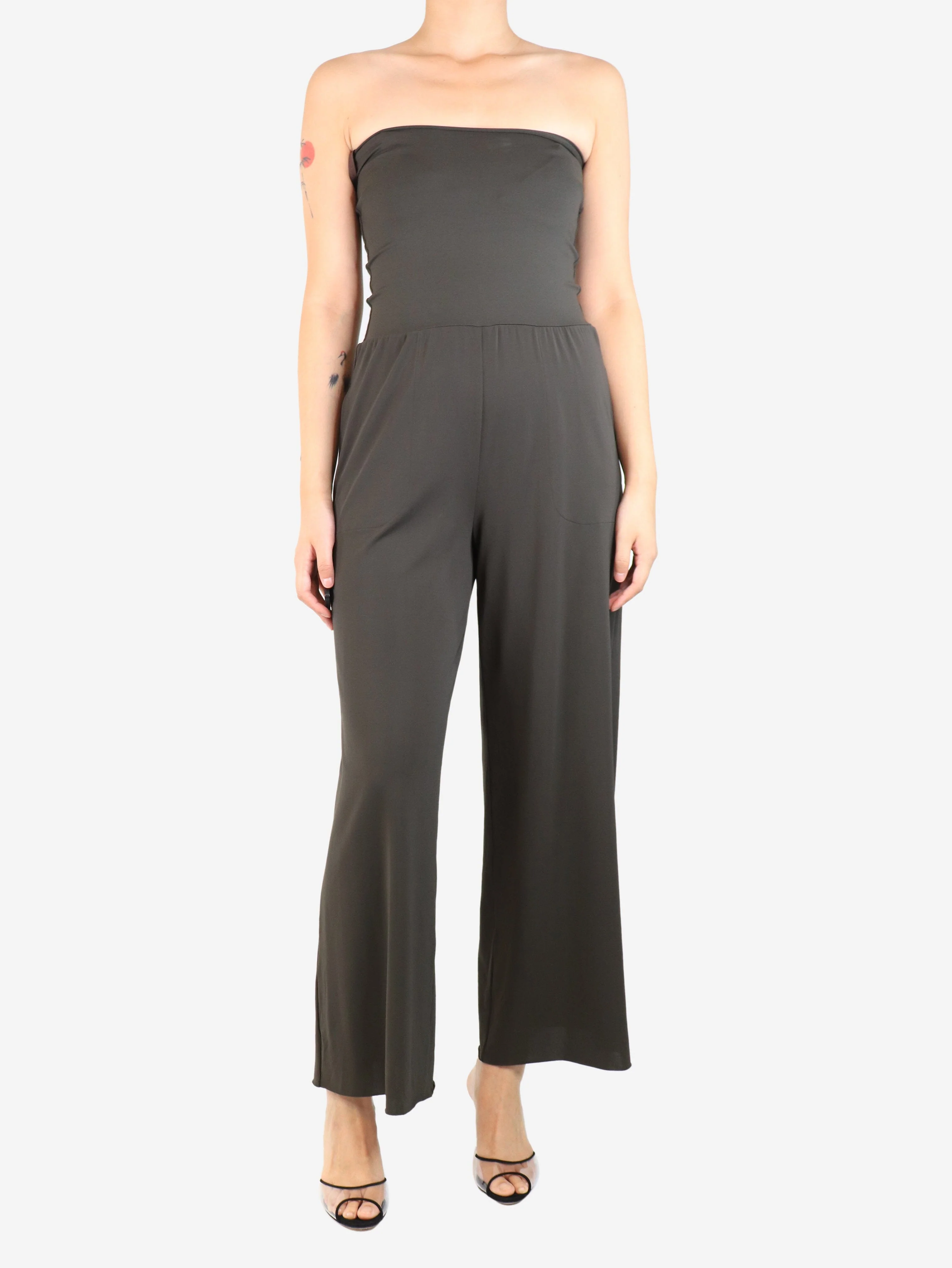 Brown high-waisted trousers - size M - Image 3