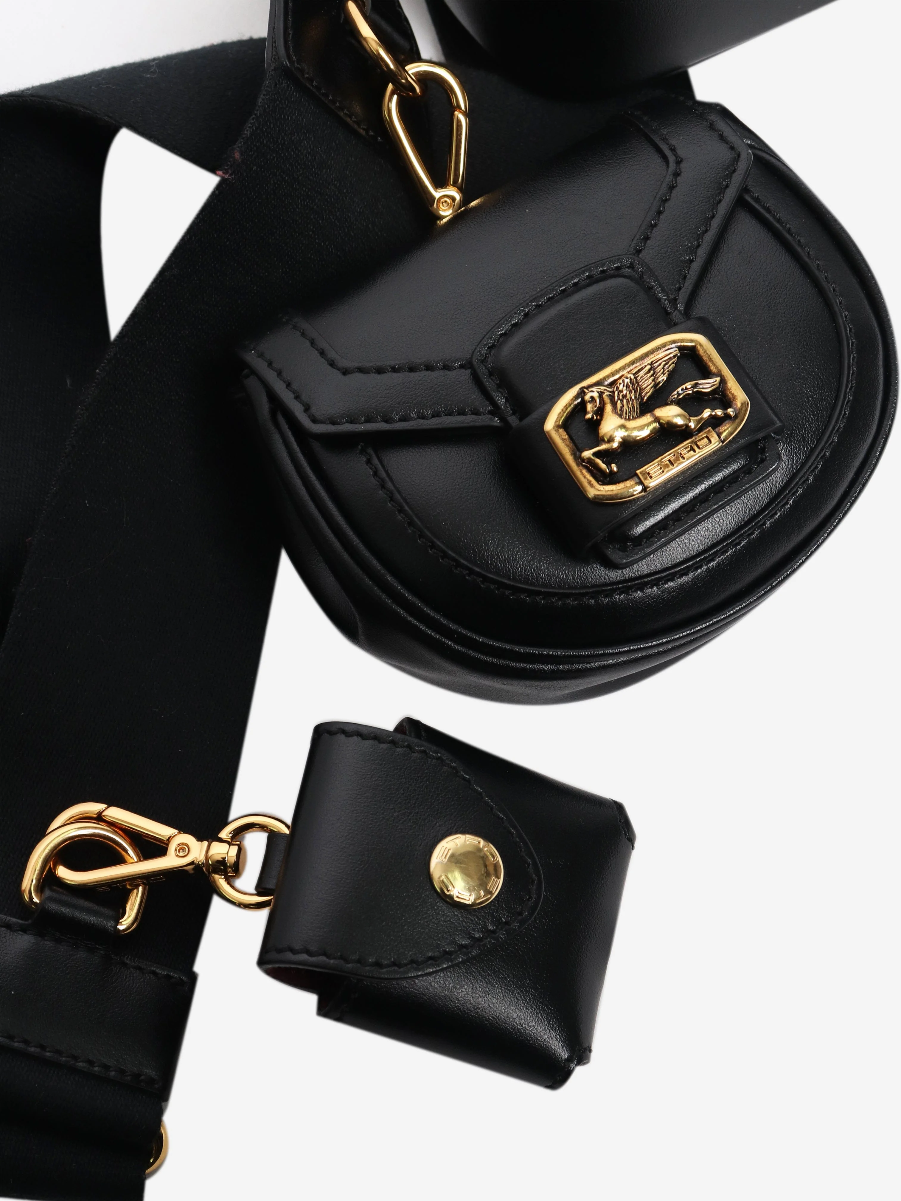Black leather crossbody bag - Image 7