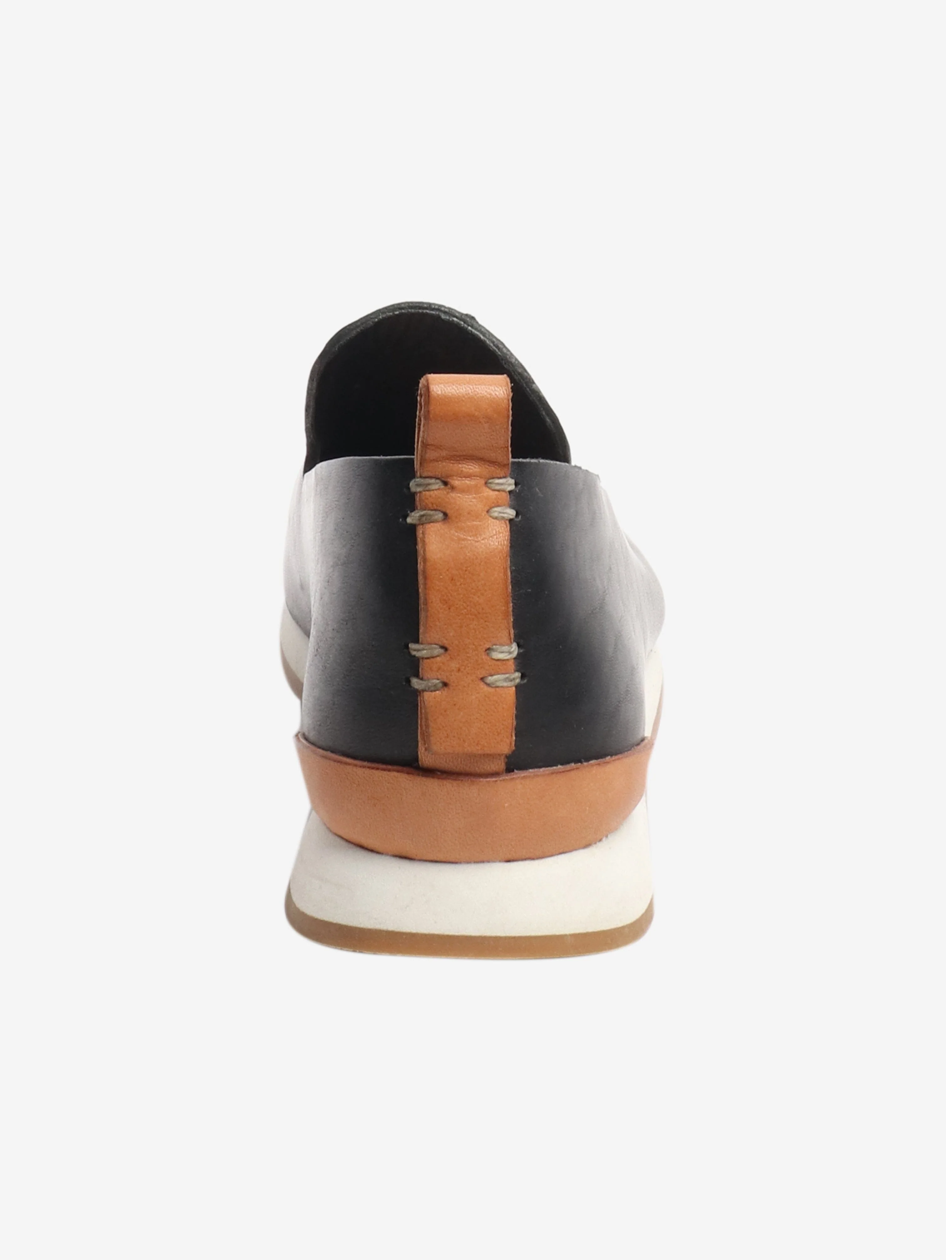 Black Handsewn slip-on shoes - size EU 38 - Image 3
