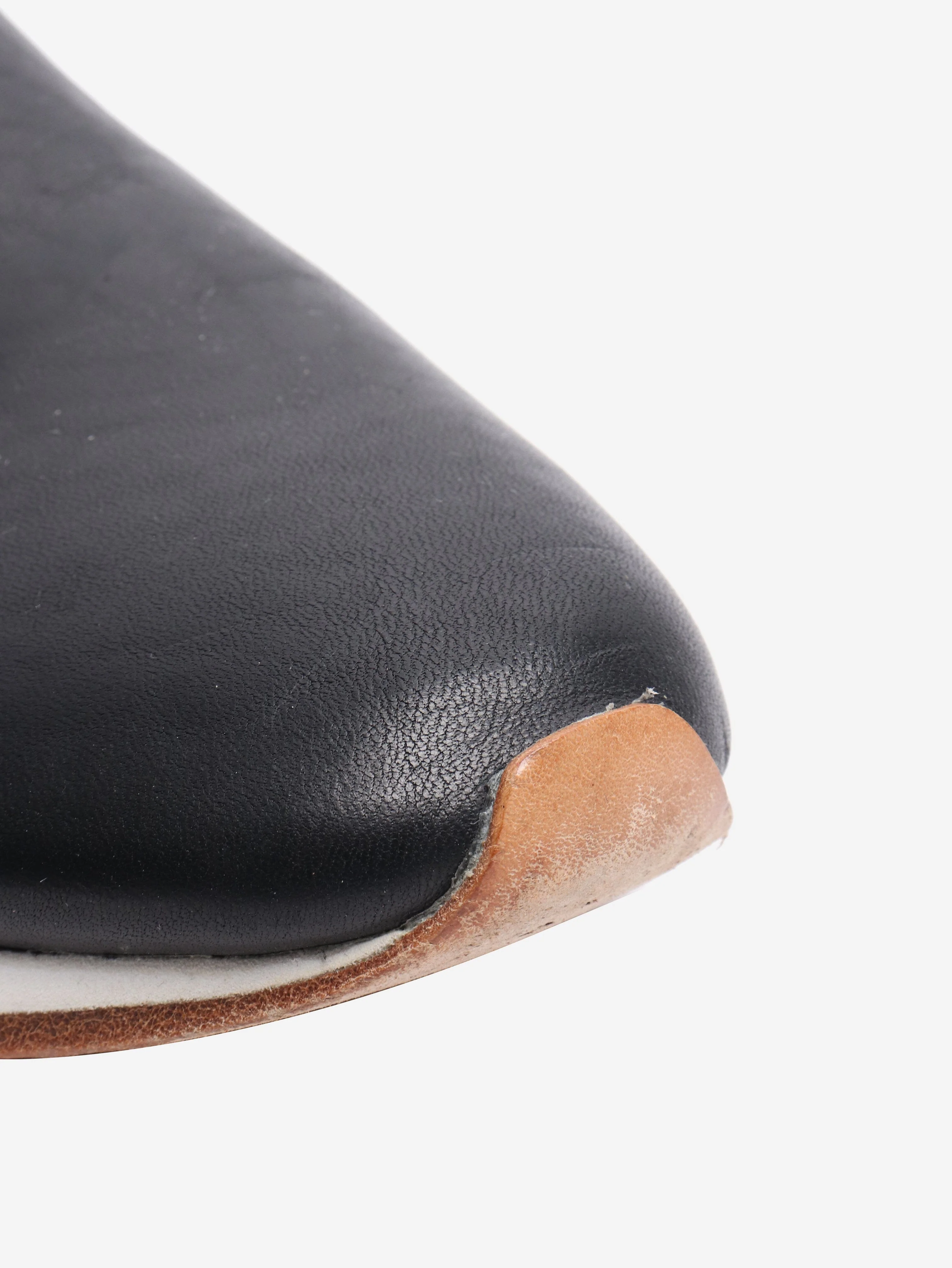 Black Handsewn slip-on shoes - size EU 38 - Image 5