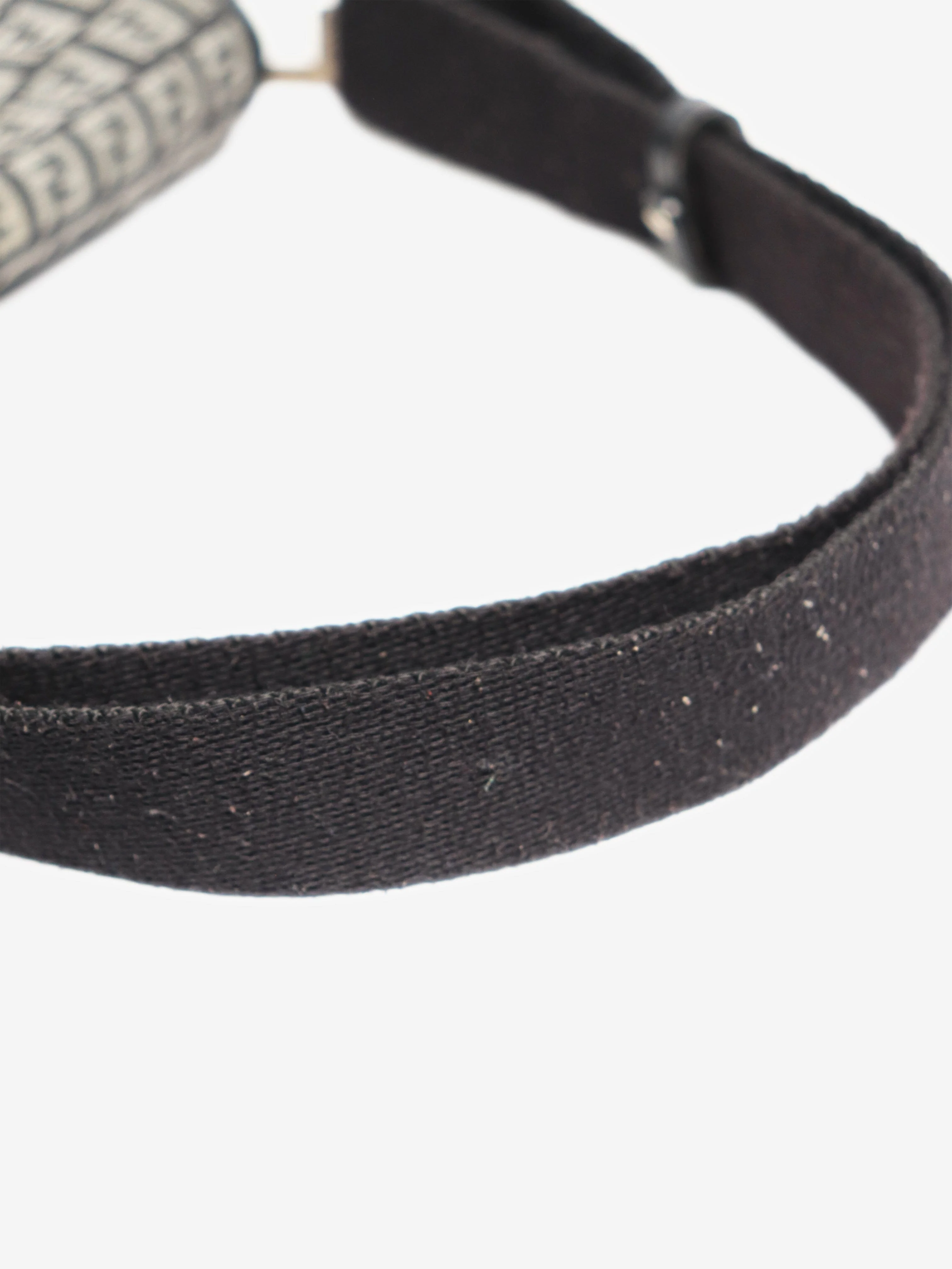 Black and grey Zucchino canvas shoulder bag - Image 7