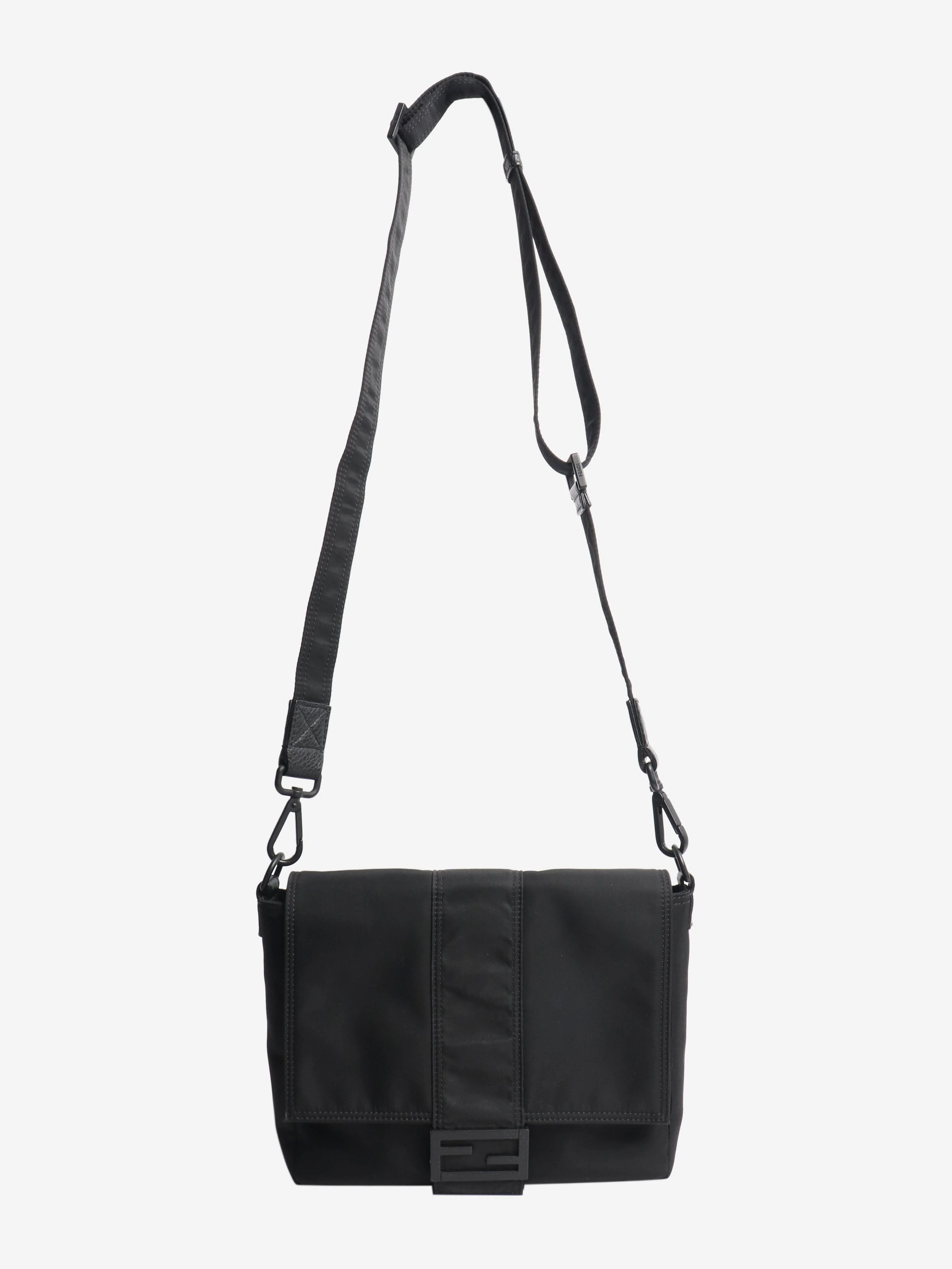 Black nylon Baguette bag - Image 2