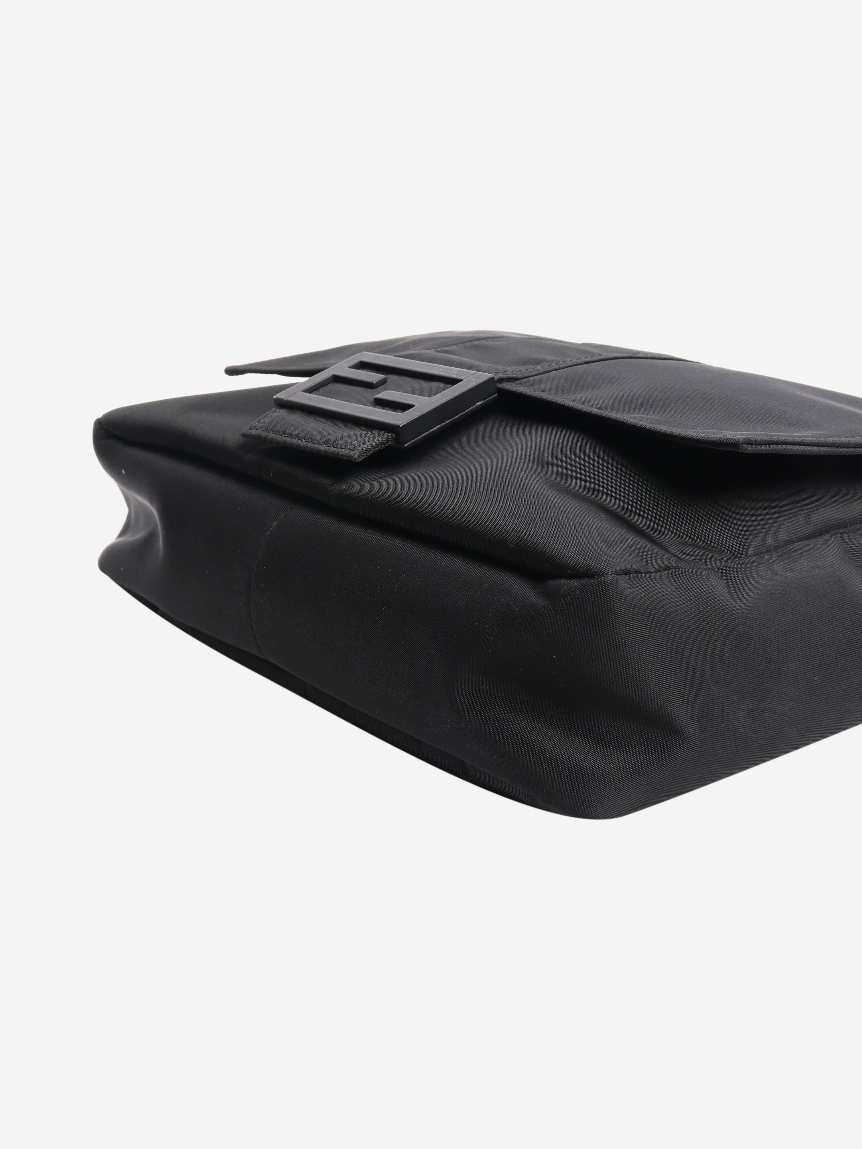Black nylon Baguette bag - Image 4