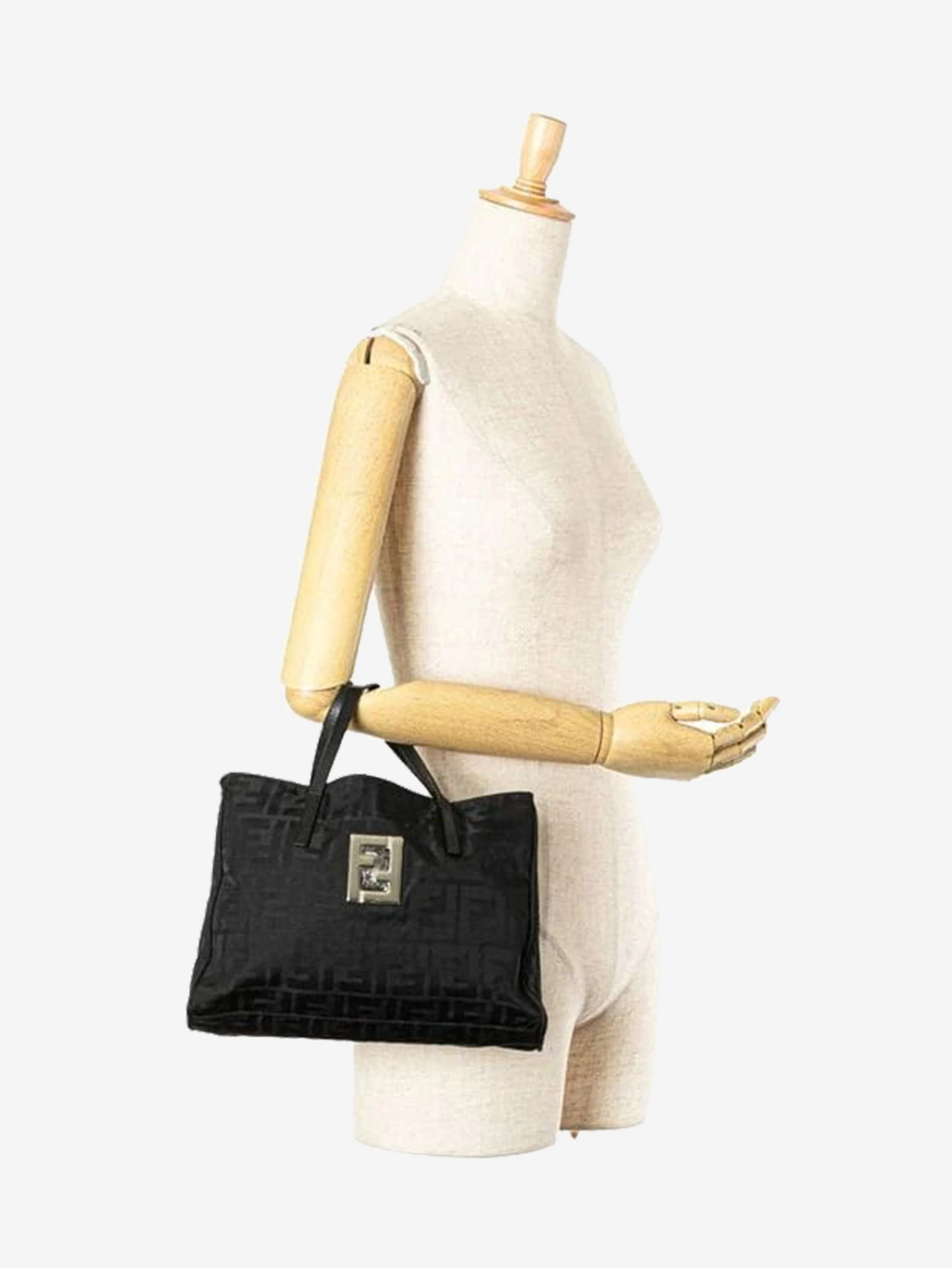 Black Zucca nylon tote bag - Image 2