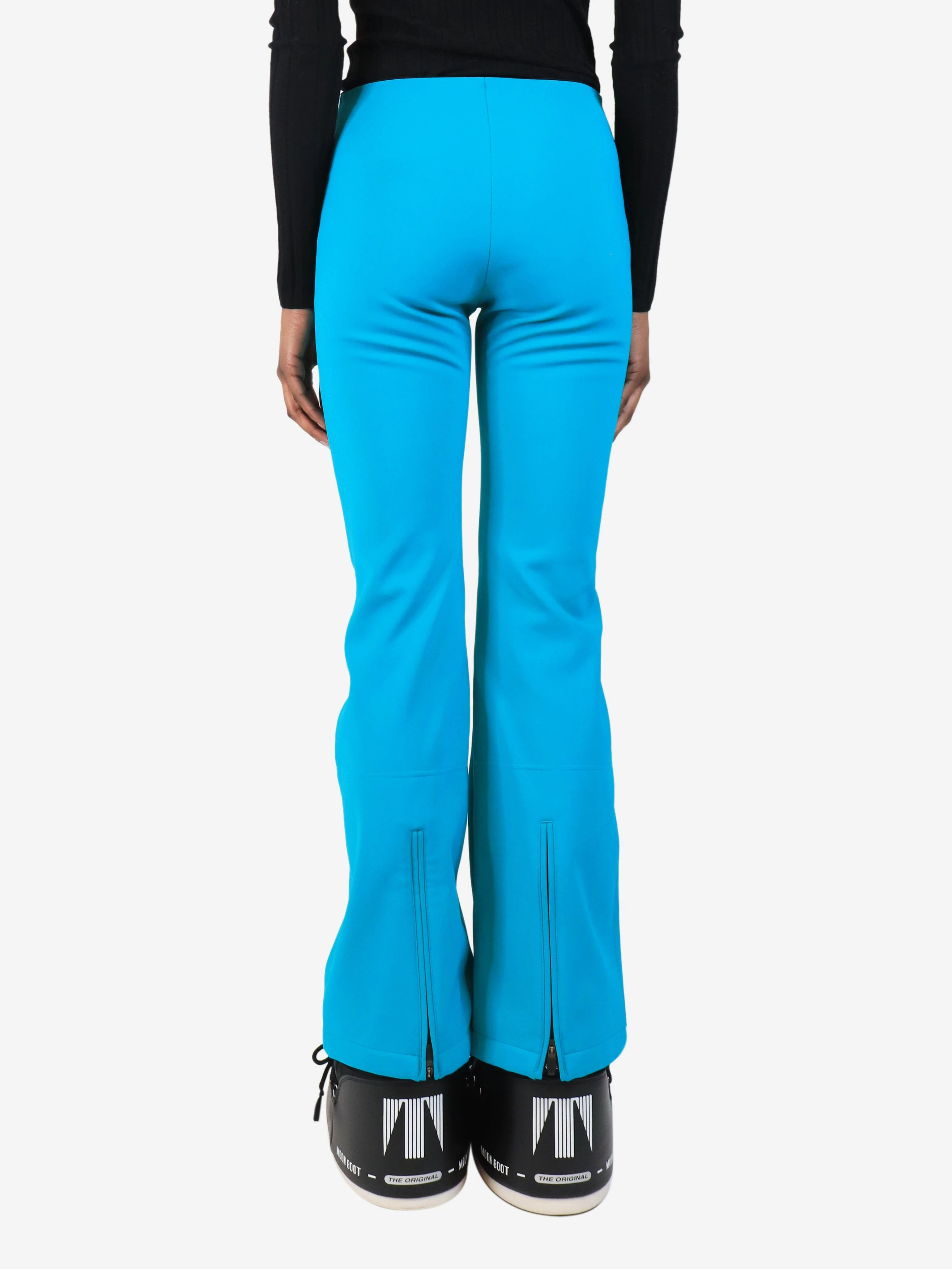 Blue flared ski pants - size UK 4 - Image 3