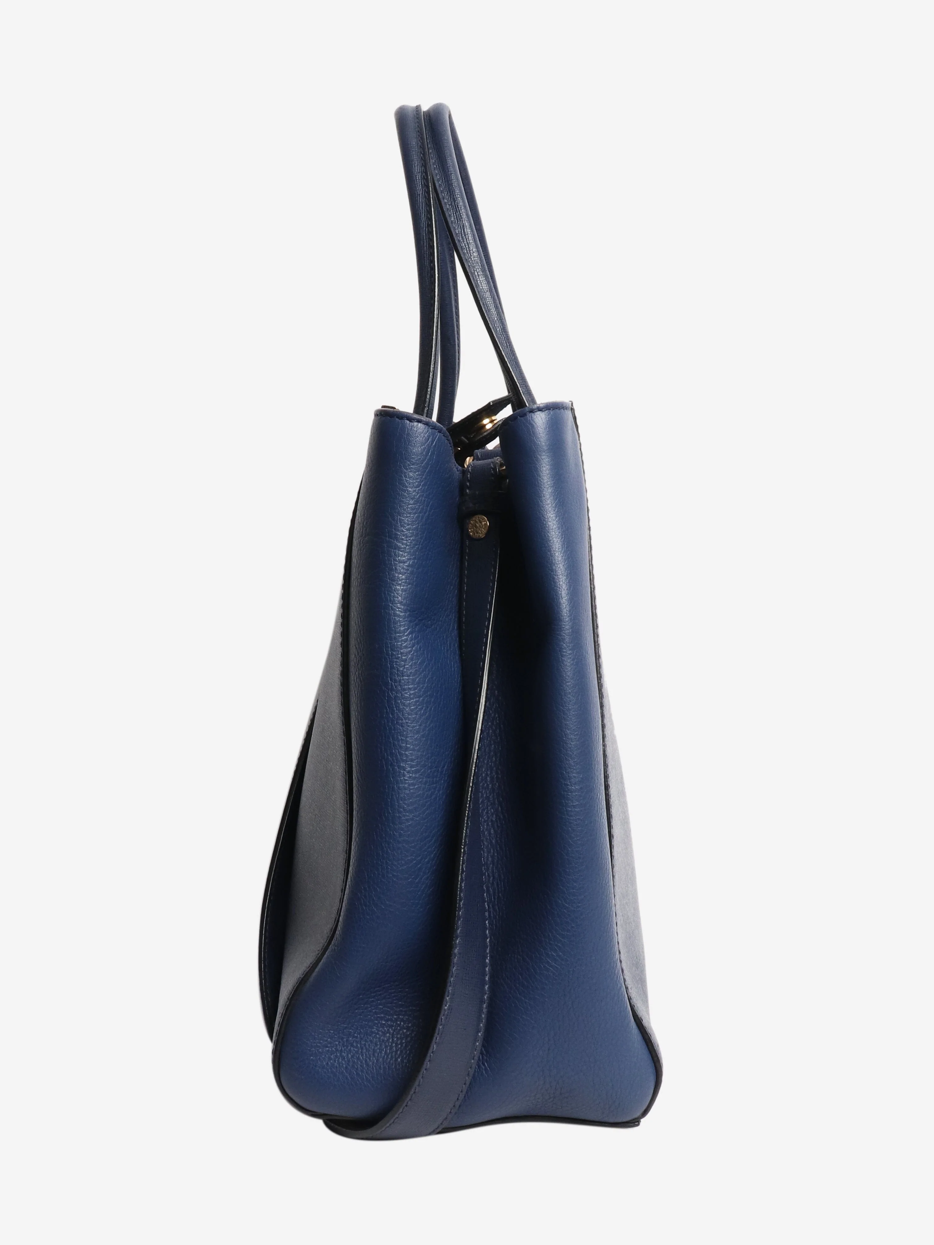 Blue leather 2jours bag - Image 2