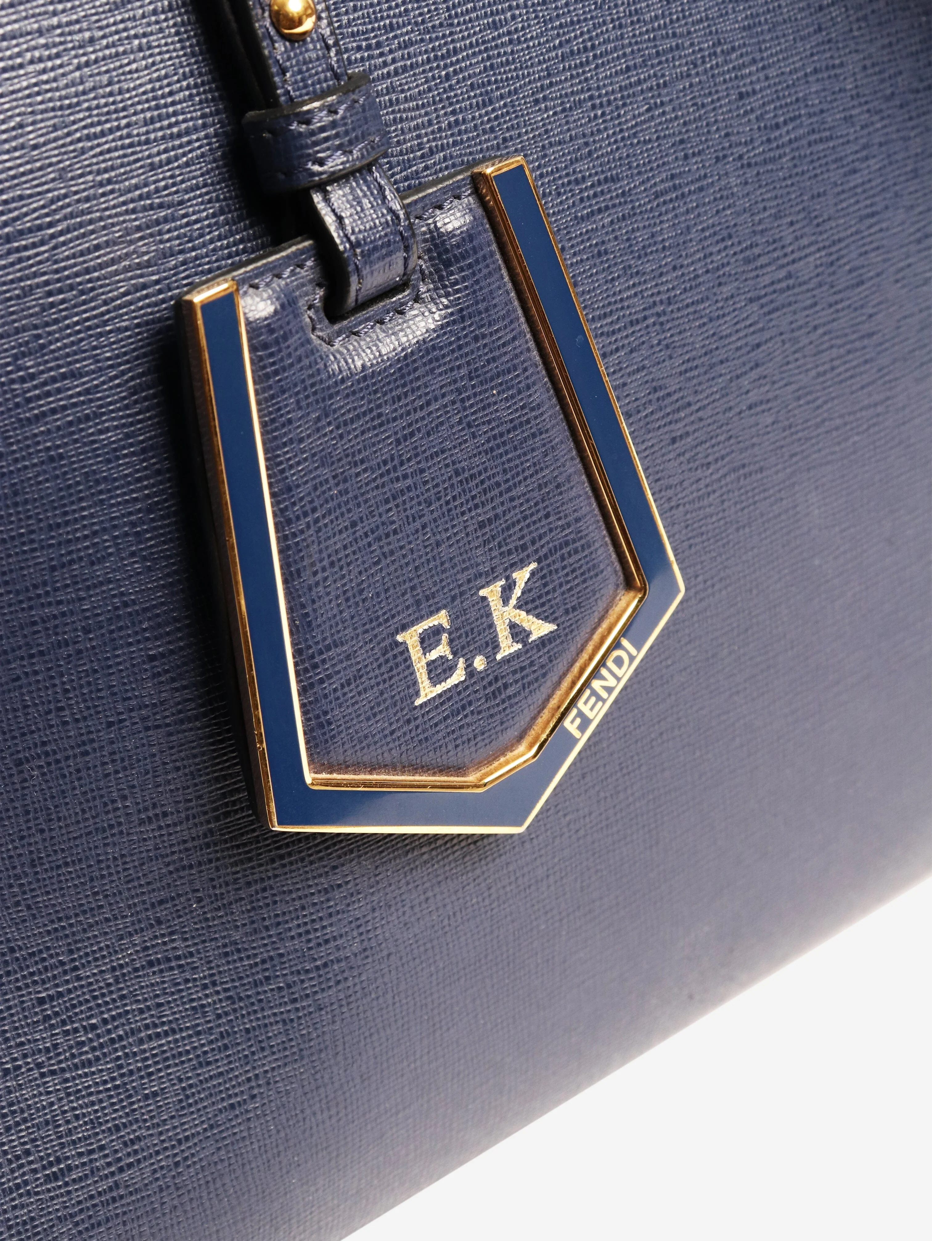 Blue leather 2jours bag - Image 6