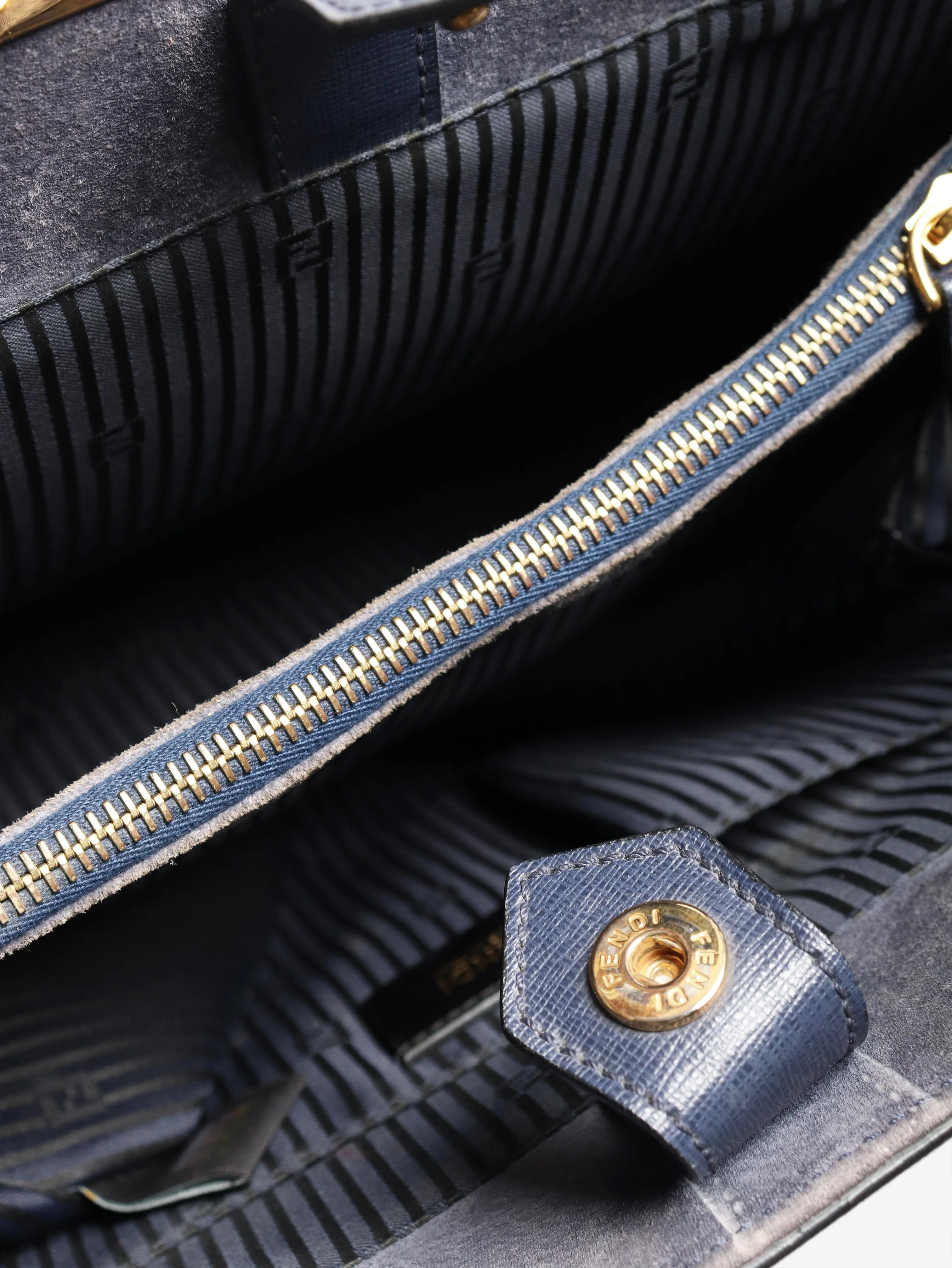 Blue leather 2jours bag - Image 7