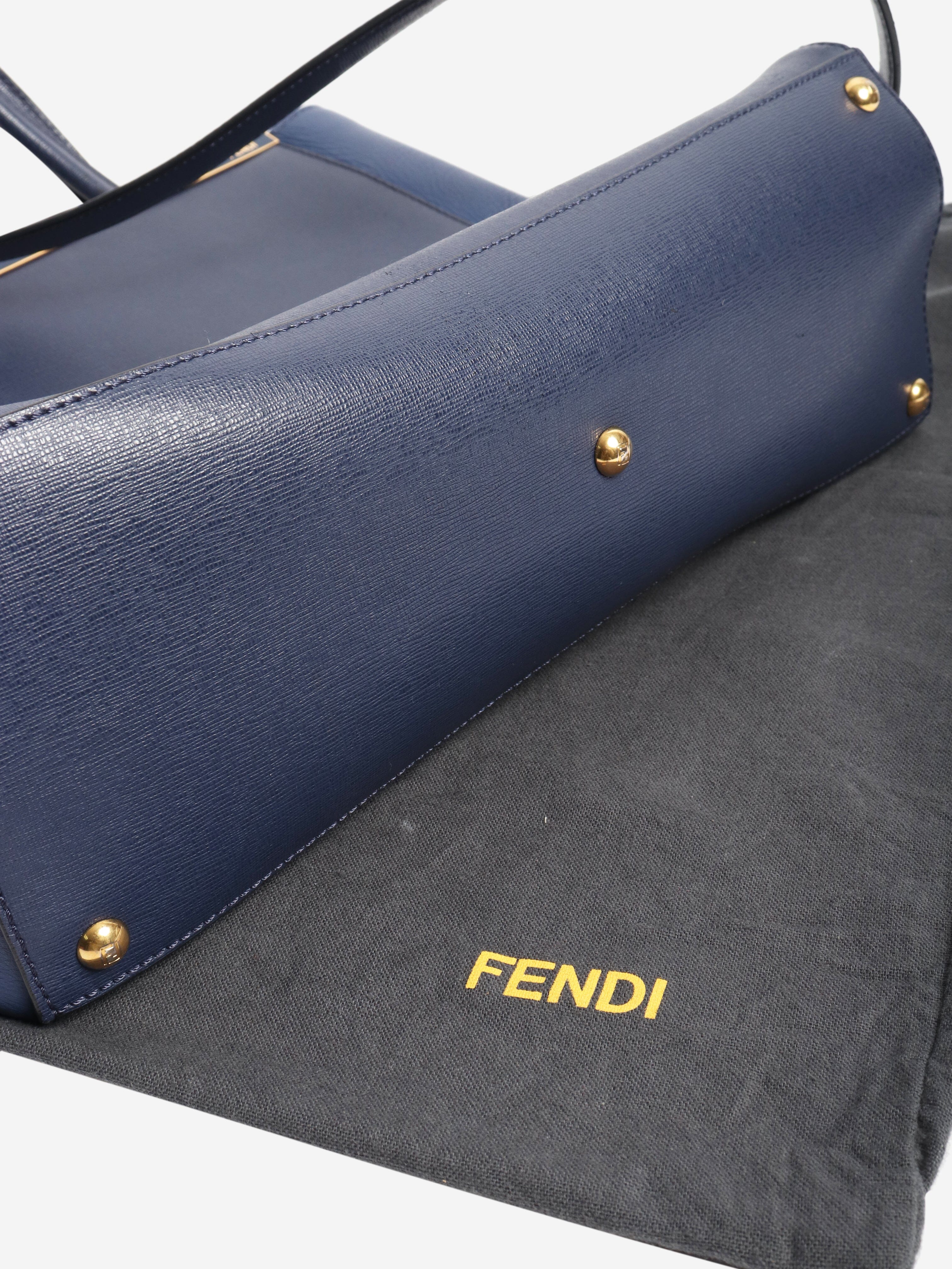 Blue leather 2jours bag - Image 8