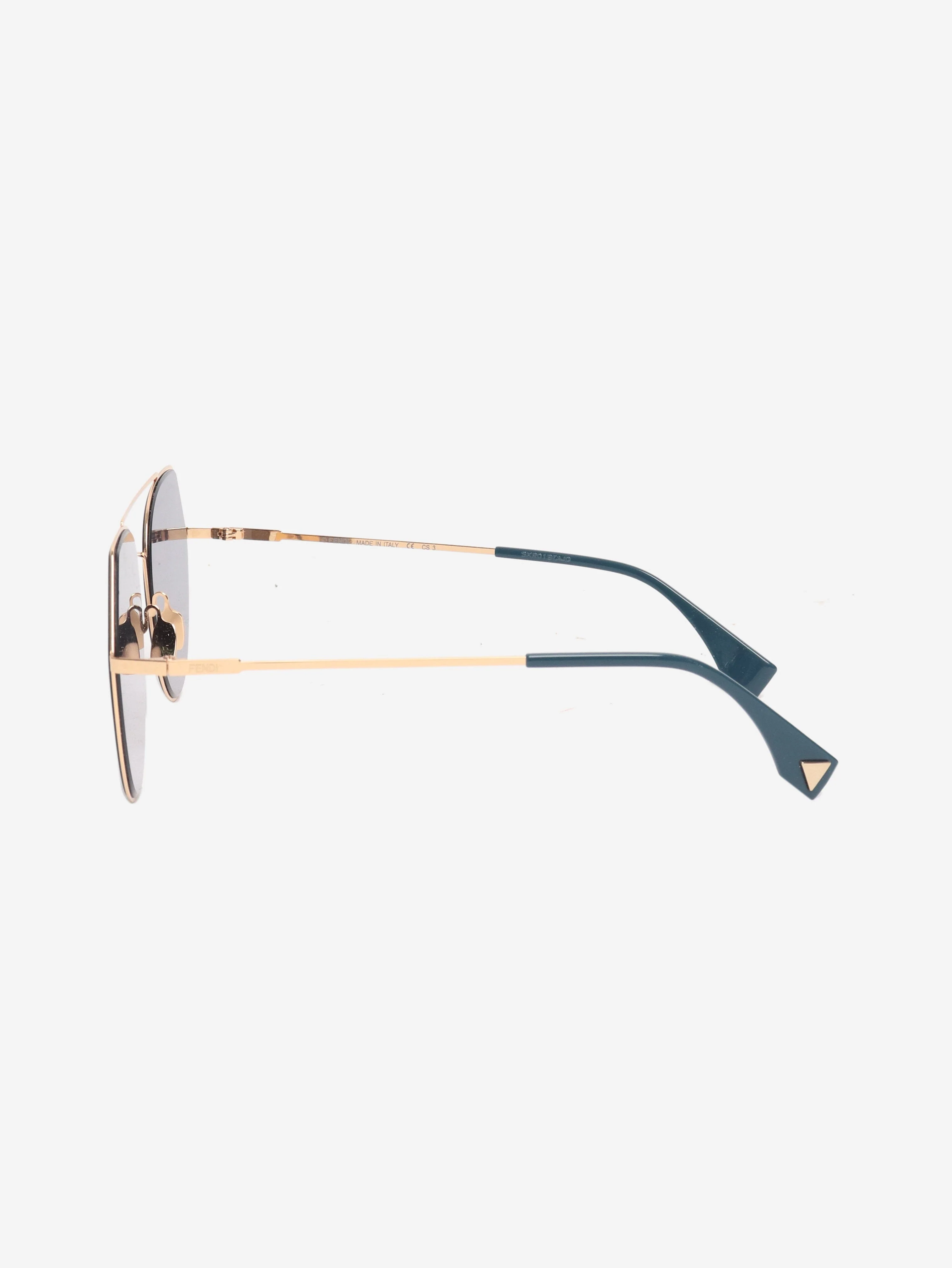 Blue mirrored round sunglasses - Image 4