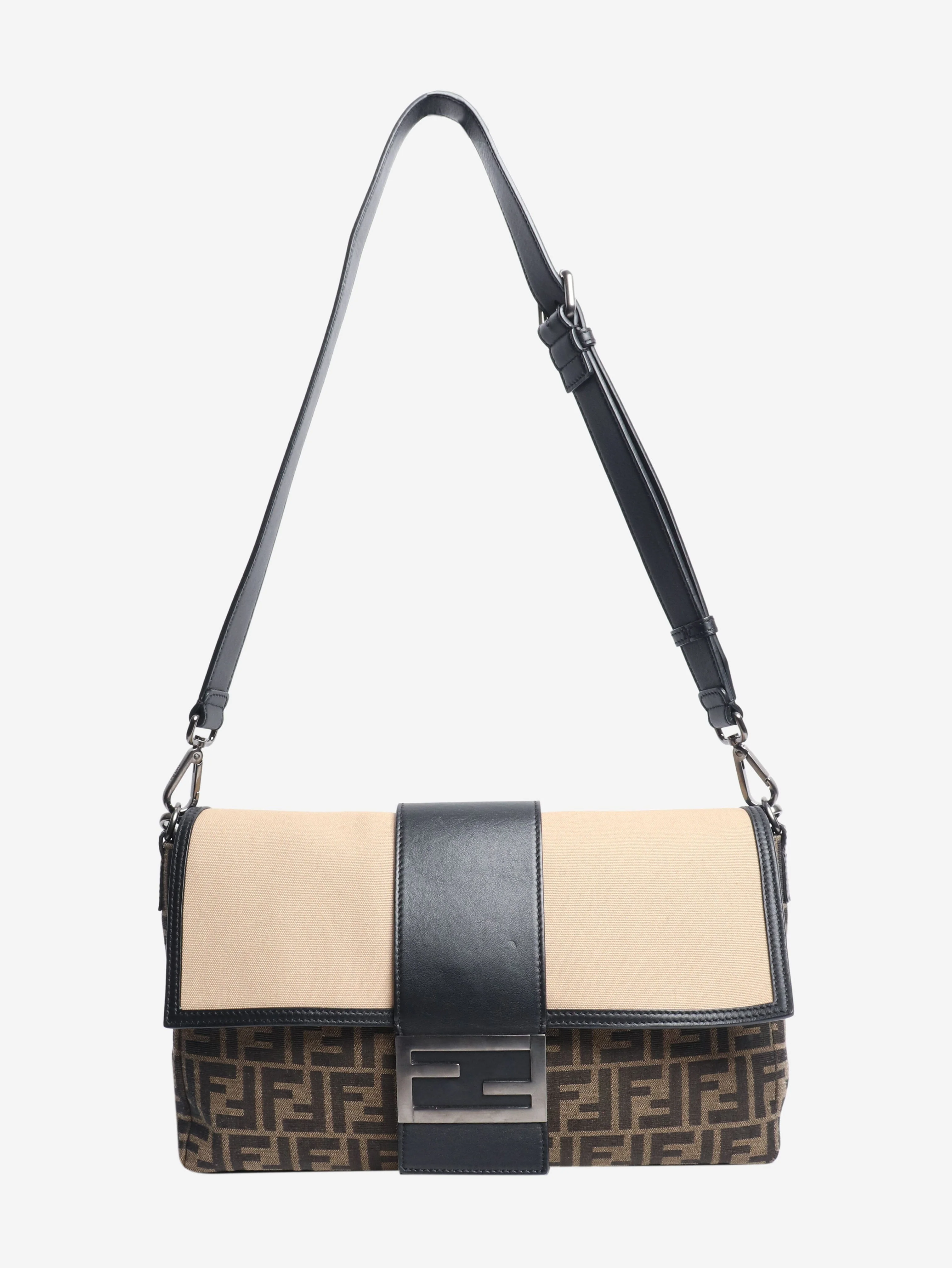 Brown large Baguette bag - Image 2